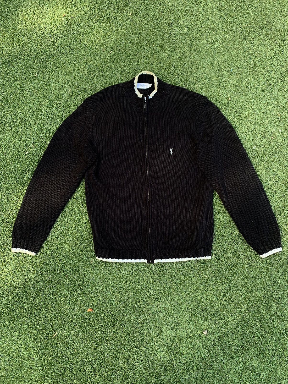 Luxury Vintage Yves Saint Laurent Vintage YSL Sweater Zip Grailed