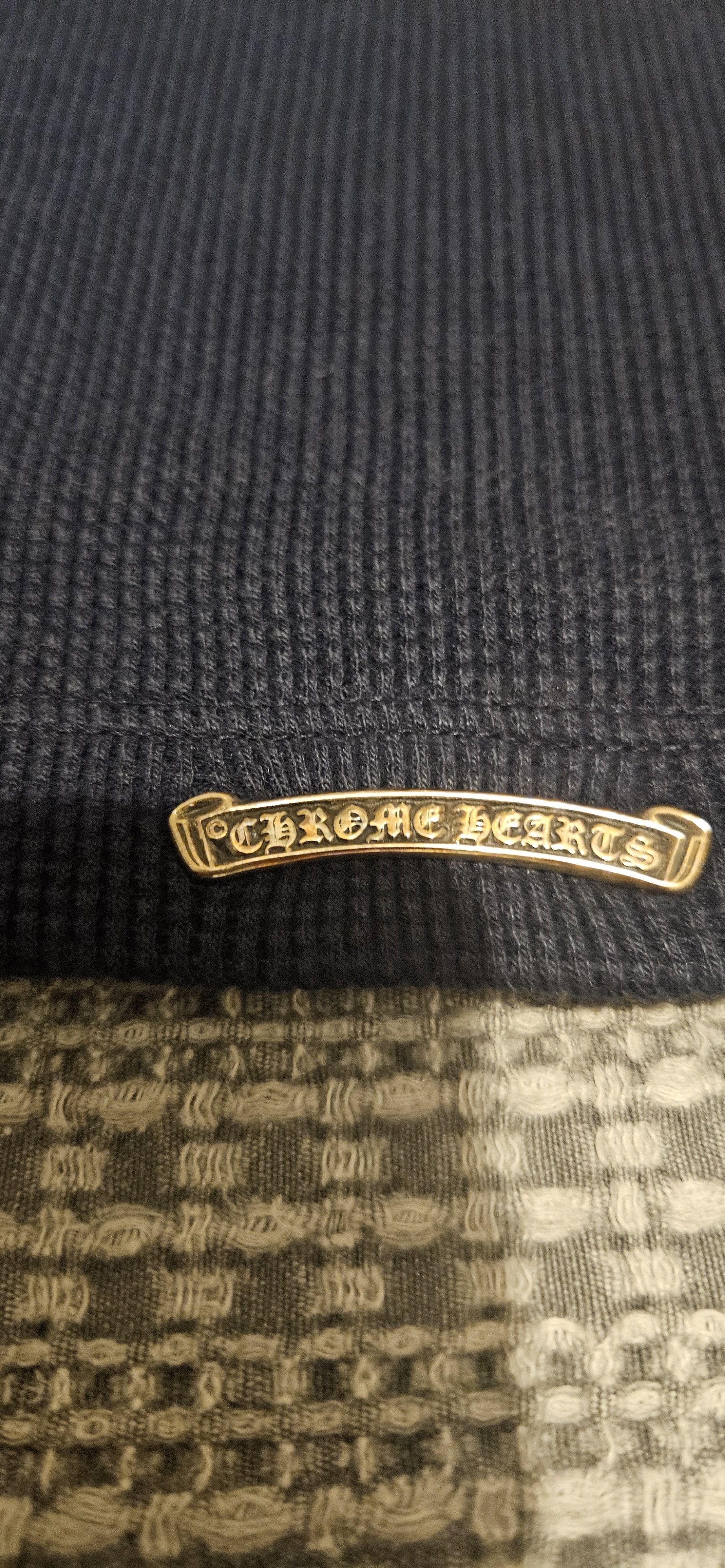 Chrome Hearts Blue thermal crew neck red cross patch Size US L / EU 52-54 / 3 - 4 Thumbnail