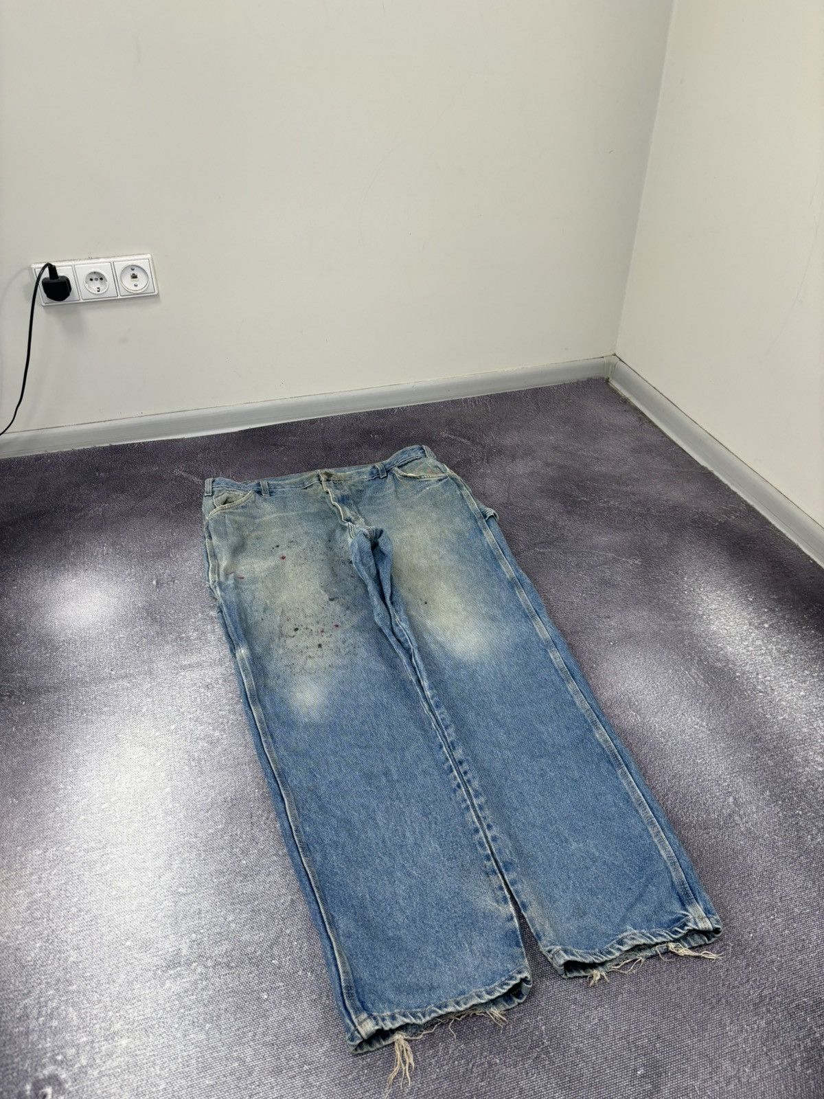 Dickies Vintage Dickies Workwear Faded Blue Hype Denim Baggy Jeans Size US 40 / EU 56 - 8 Thumbnail