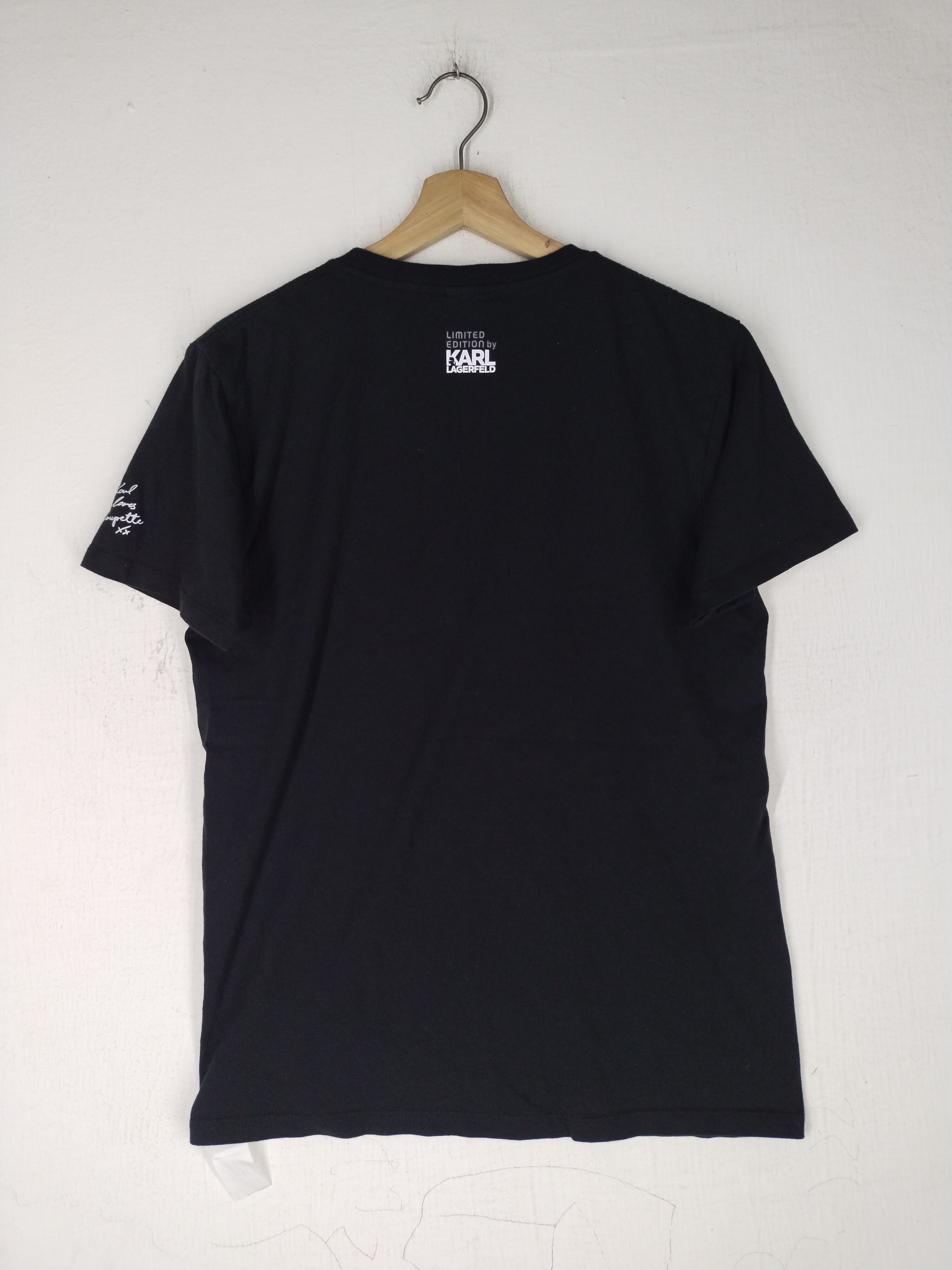 Karl Lagerfeld Karl Lagerfeld Black Tee Size US S / EU 44-46 / 1 - 6 Thumbnail