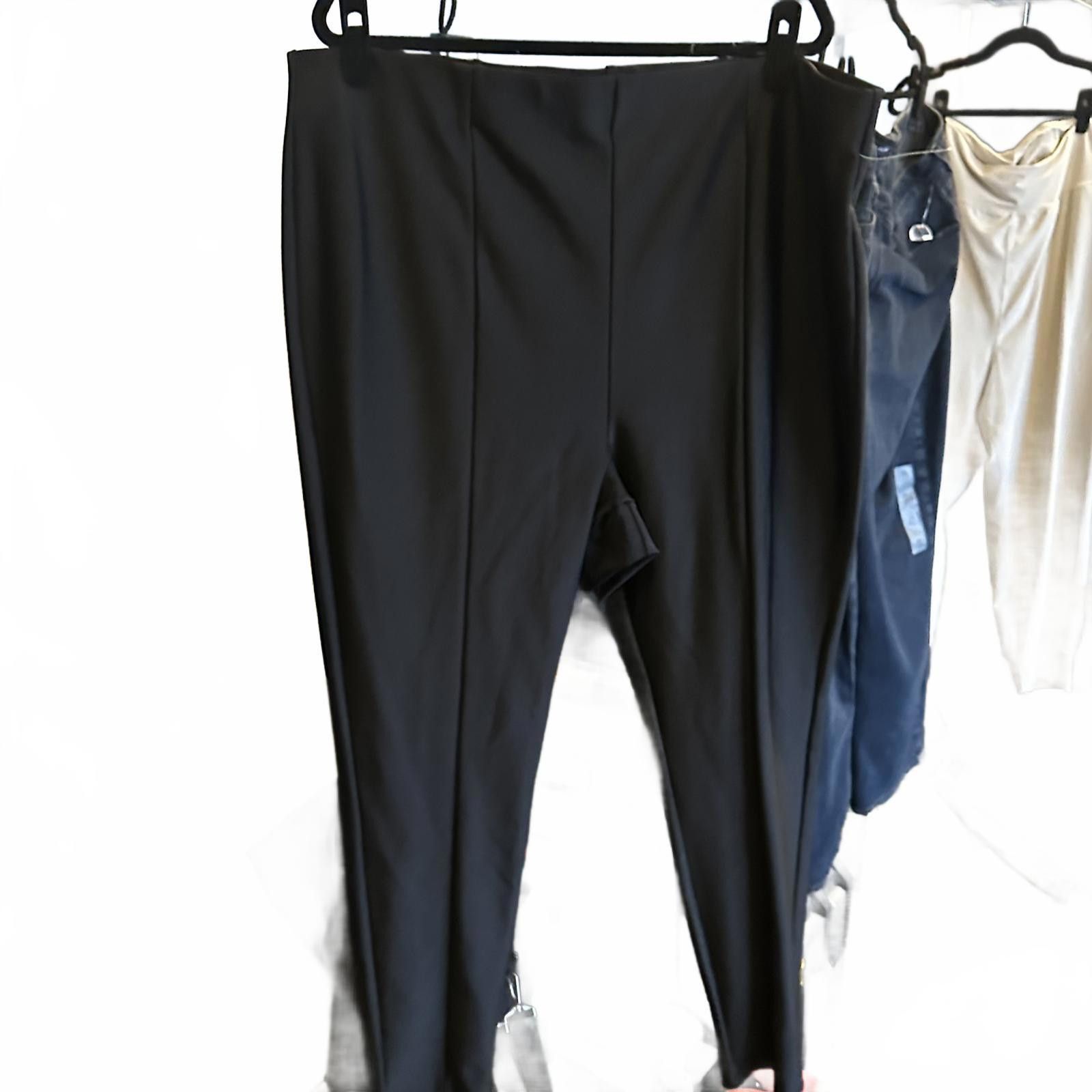 Designer Good American Women's Black Leggings - 5xL Size 42" / US 20 - 1 Preview