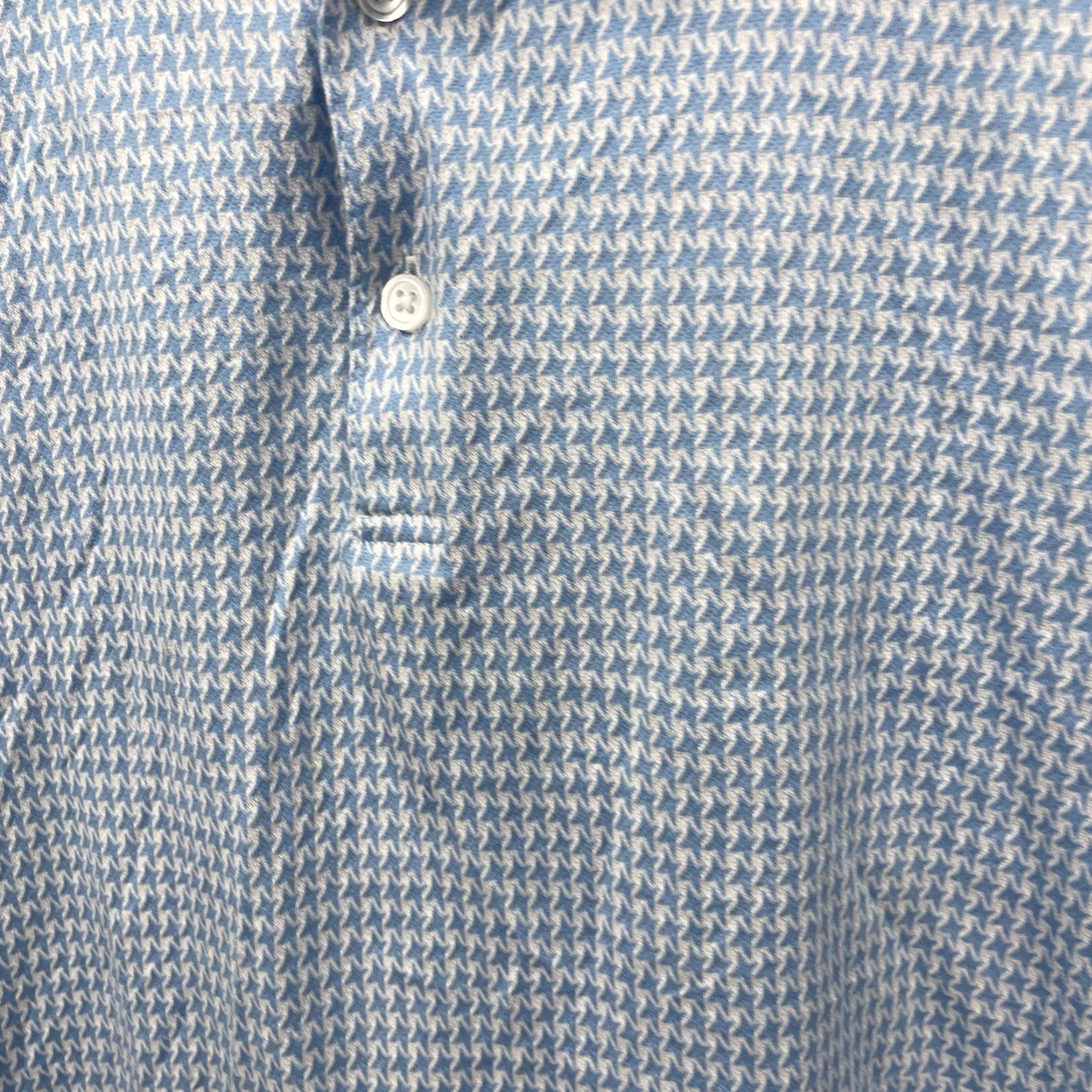 Vintage VINTAGE RAFFI SHAYA Polo Golf Shirt Men L Blue Houndstooth Classic 90s Theme Golf Size US L / EU 52-54 / 3 - 7 Thumbnail