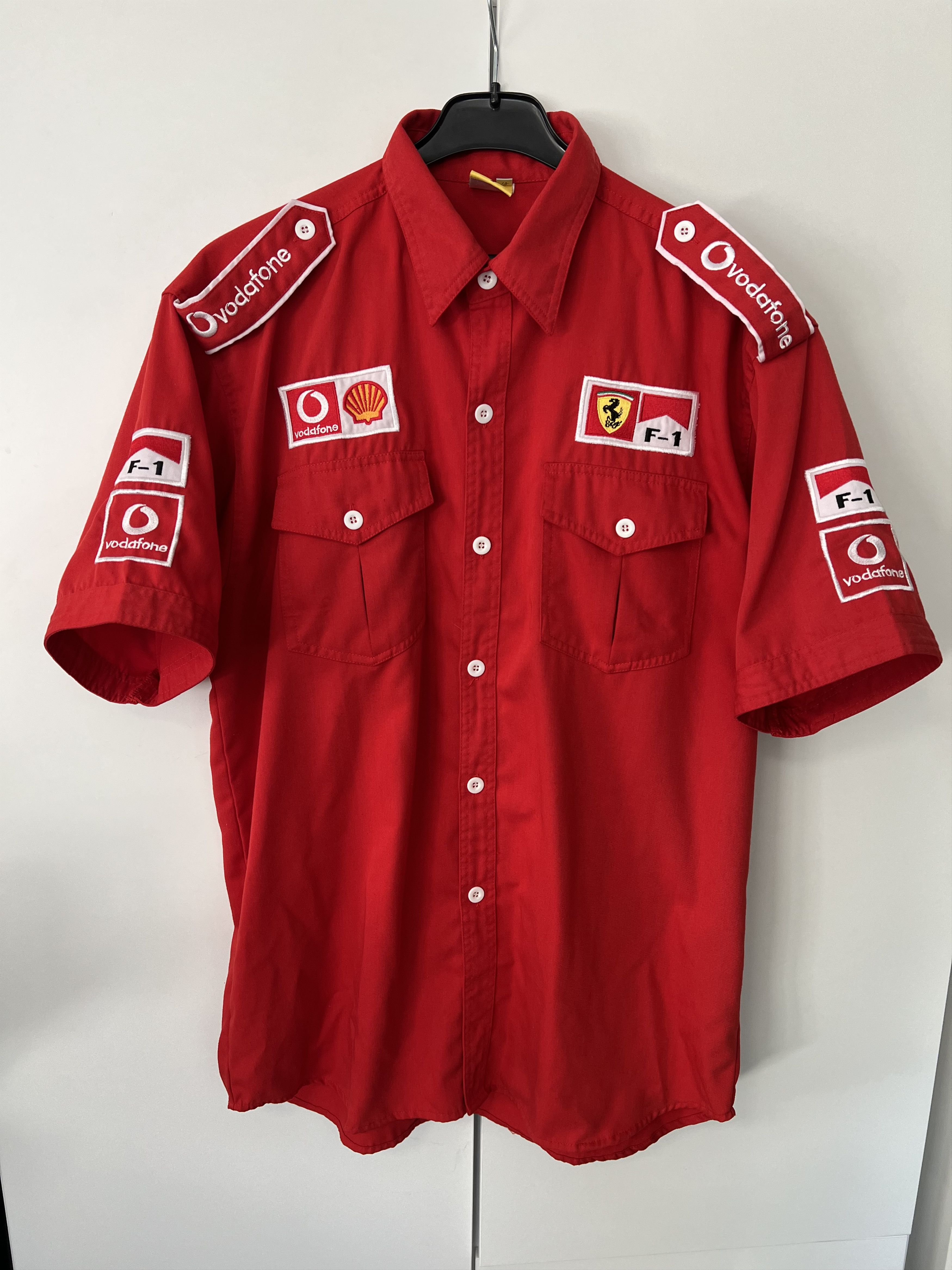 Ferrari Ferrari F1 Vodafone Schell Pocket Shirt Red Racing Size US XXL / EU 58 / 5 - 1 Thumbnail