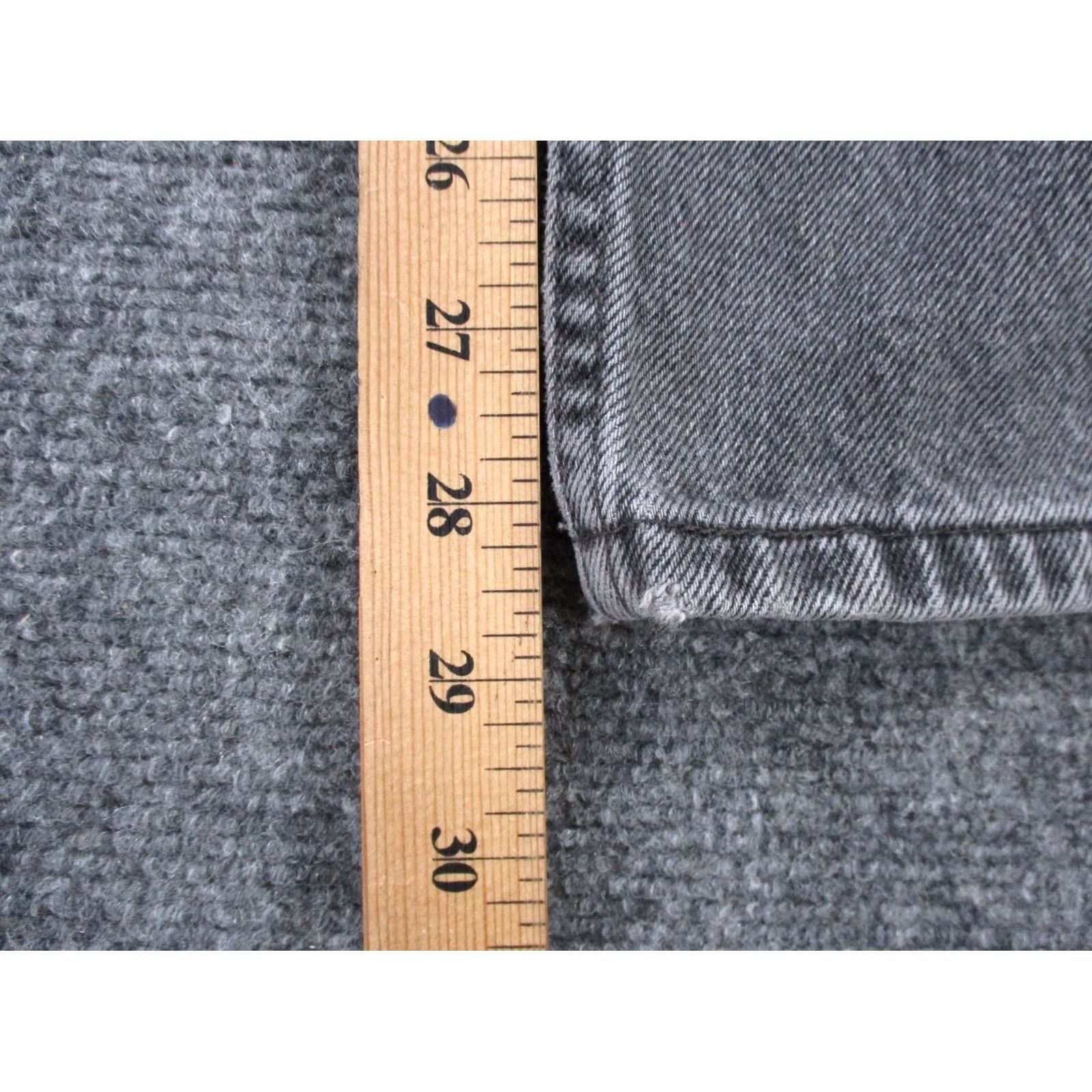 Levi's Levis Silvertab Jeans Mens 40x30 Gray Denim Straight Relaxed Fit Jeans Size US 40 / EU 56 - 4 Thumbnail