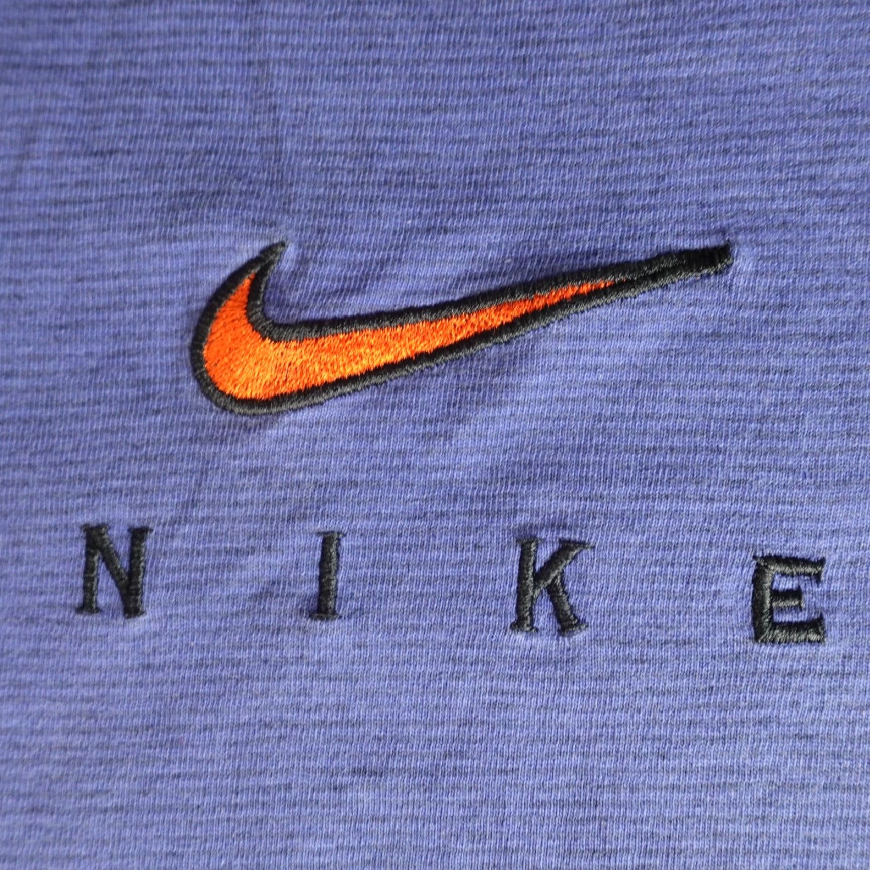 Nike VINTAGE Nike Shirt XL Blue Striped Embroidered Made in USA Size US XL / EU 56 / 4 - 3 Thumbnail