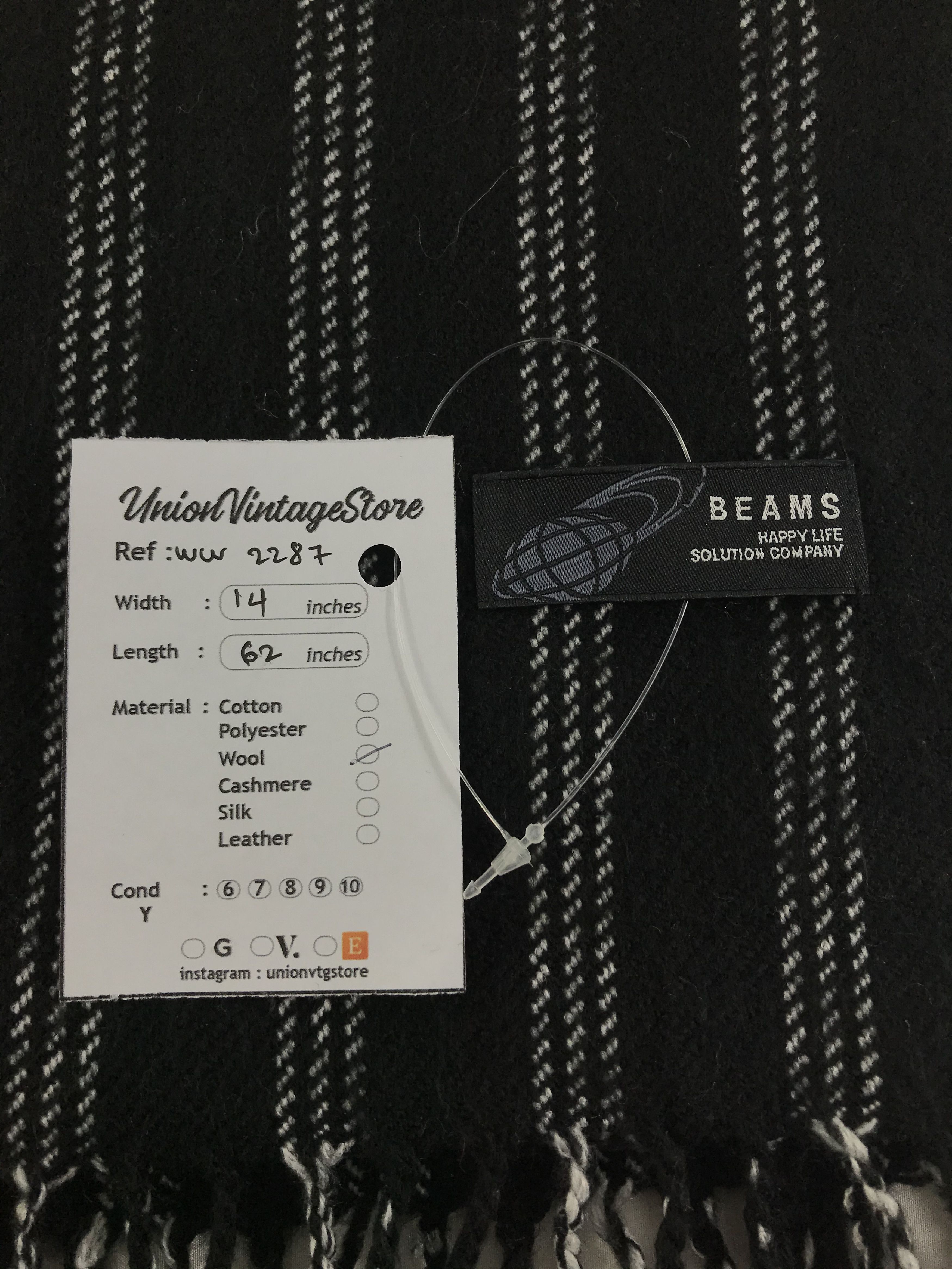 Beams Plus × Vintage Beams Plus Scarf / Muffler / Neckwear - WW2287 Size ONE SIZE - 4 Thumbnail