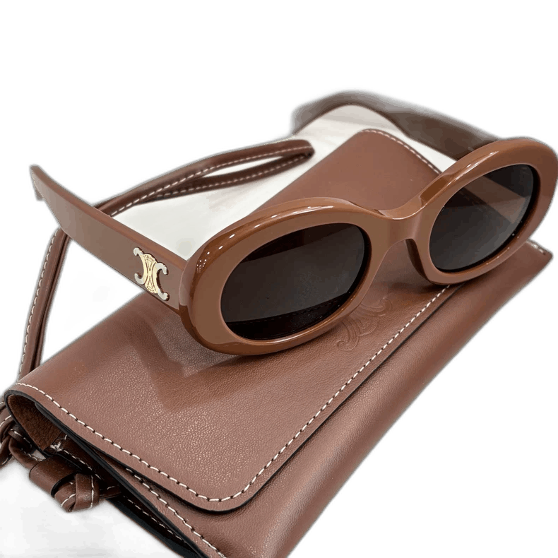 Celine celine caramel oval cat-eye sunglasses Size ONE SIZE - 1 Thumbnail