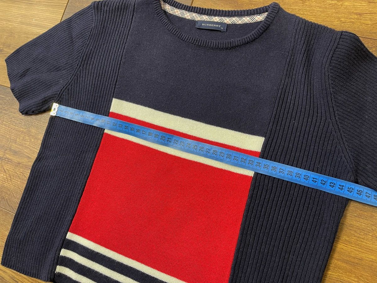 Burberry × Vintage Burberry C.W.F. Authentic Knitting Sweater Crop Top sz 14 Size S / US 4 / IT 40 - 8 Thumbnail