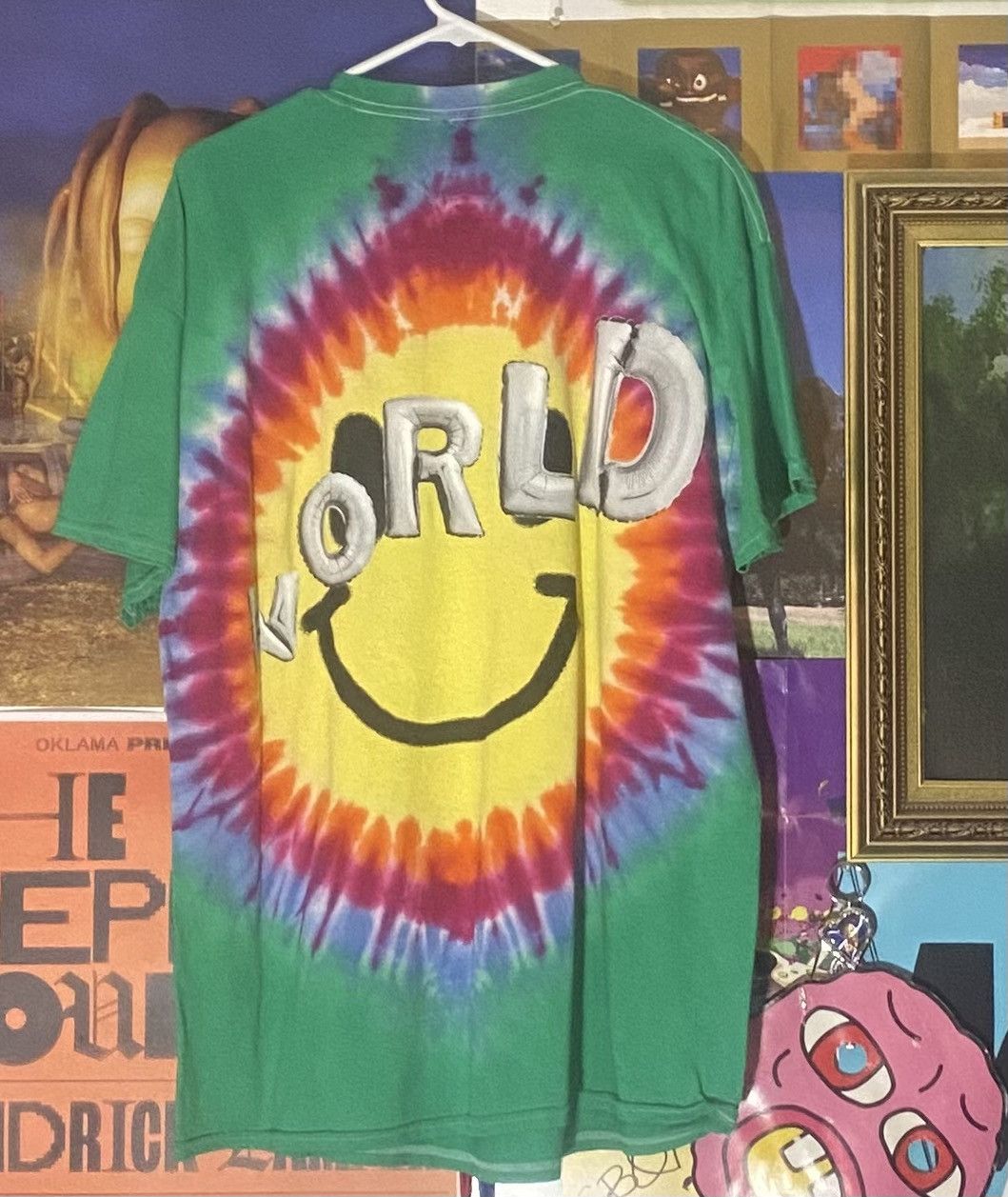 Travis Scott *RARE* Astroworld Green Tie-Dye T-Shirt Size US XL / EU 56 / 4 - 4 Thumbnail