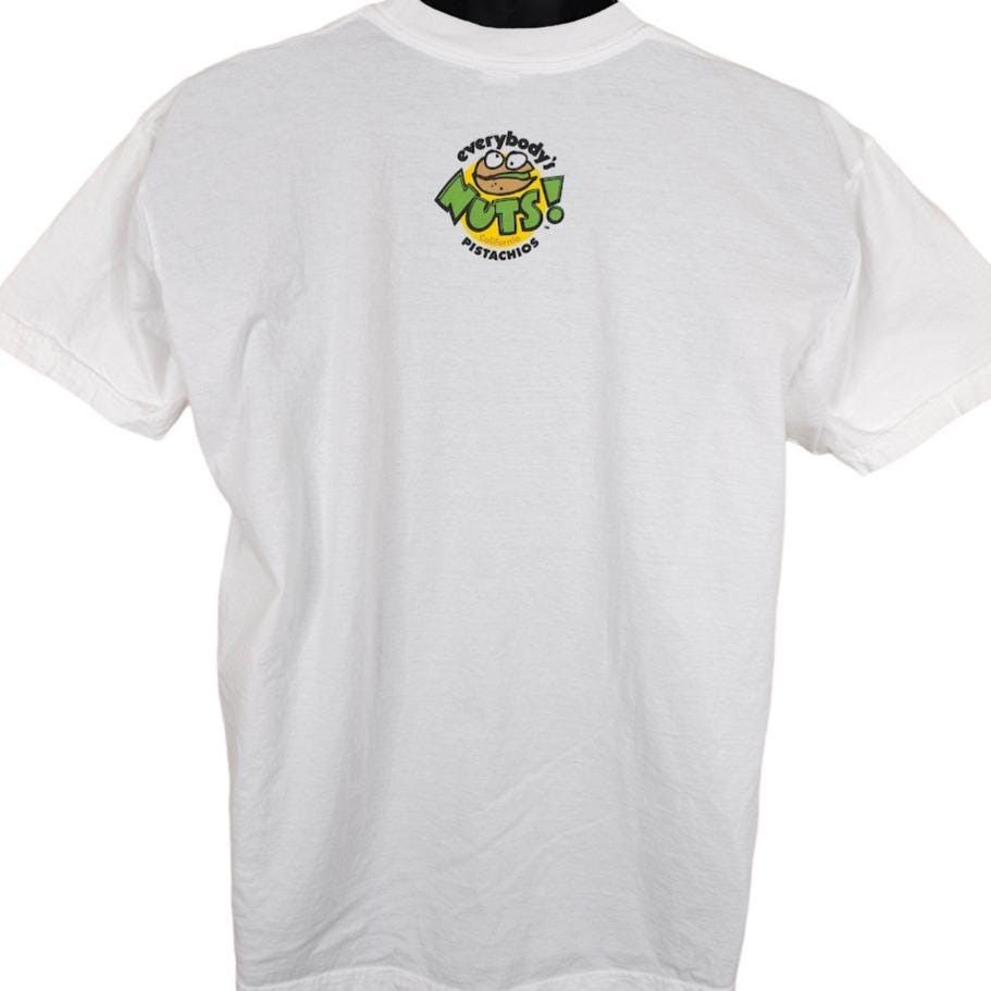 Vintage Vintage Pistachio Nut T Shirt Mens Size XL White Y2K Size US XL / EU 56 / 4 - 3 Thumbnail
