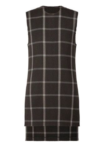 Issey Miyake Black and white checkered vest