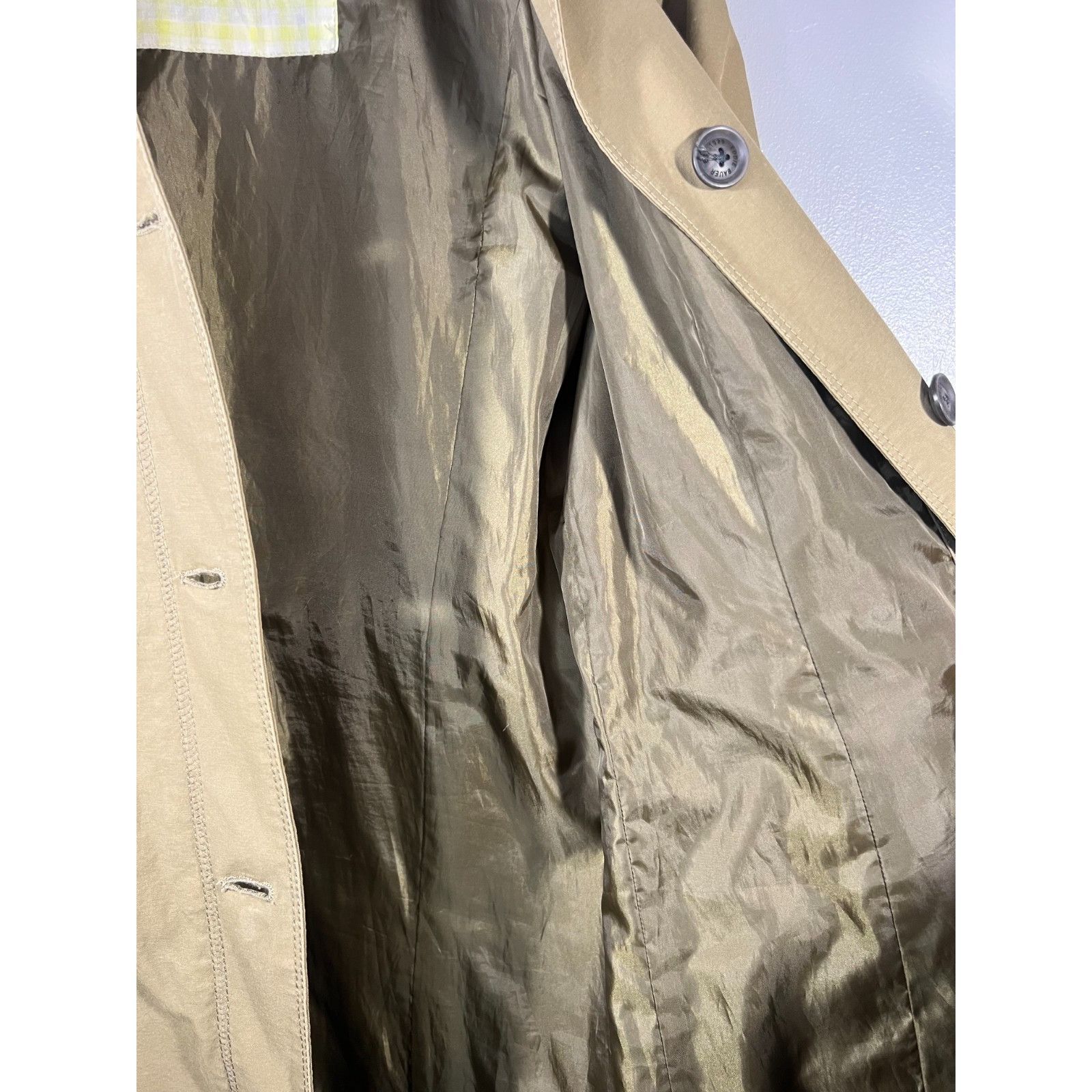 Eddie Bauer Eddie Bauer Khaki Tan Button Mid length Trench Coat Womens S Size S / US 4 / IT 40 - 3 Thumbnail