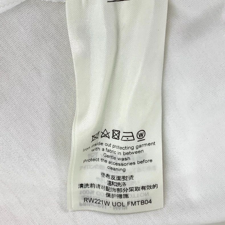 Louis Vuitton Louis Vuitton 22 white logo embroidered cotton crew neck s Size L / US 10 / IT 46 - 7 Thumbnail