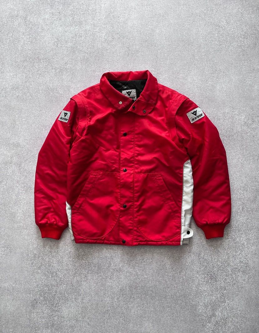Vintage 2in1 Dainese Red Moto Modular Jacket L Y2K