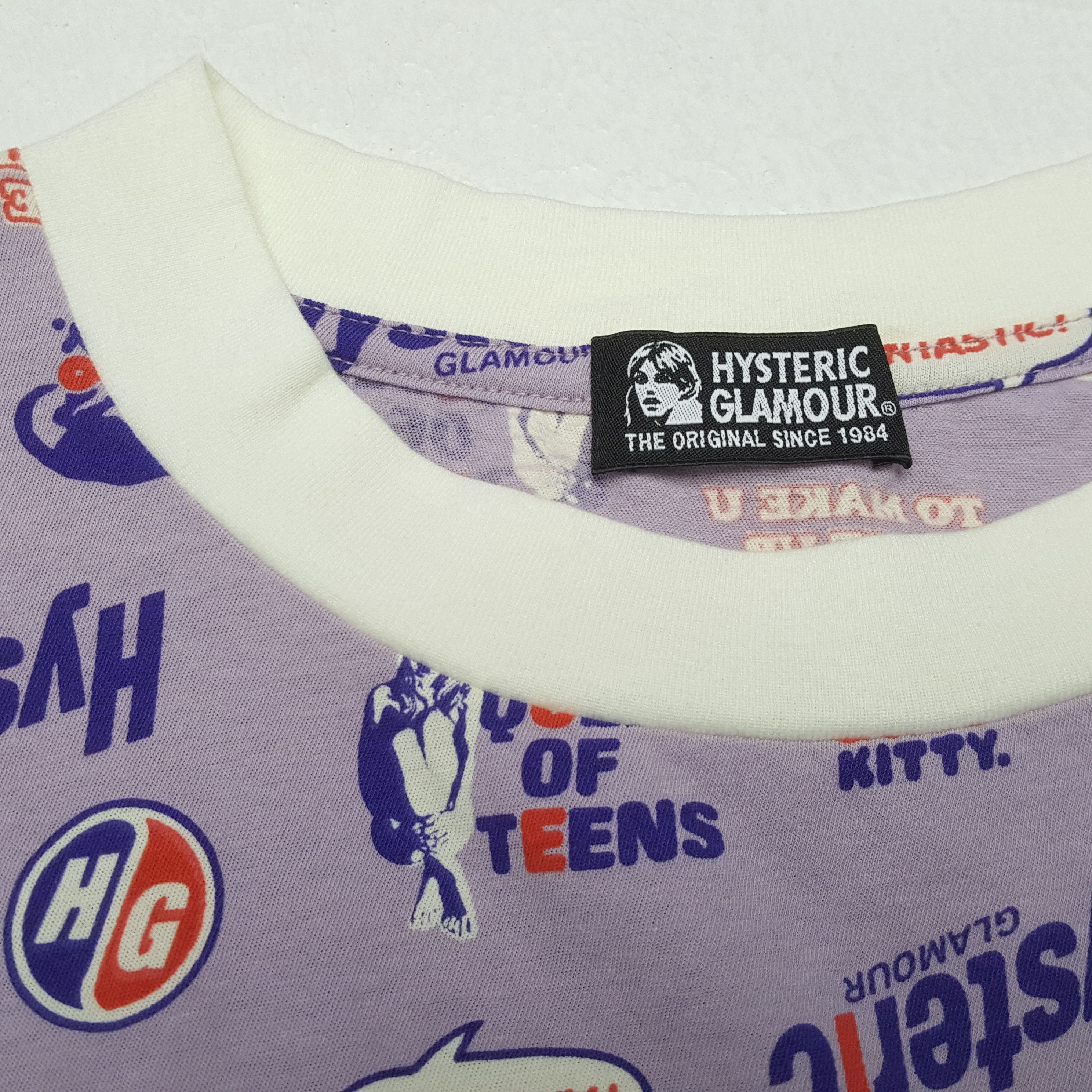 Hysteric Glamour HYSTERIC GLAMOUR Japanese Brand Fullprint Design Tshirt Size XS / US 0-2 / IT 36-38 - 7 Thumbnail