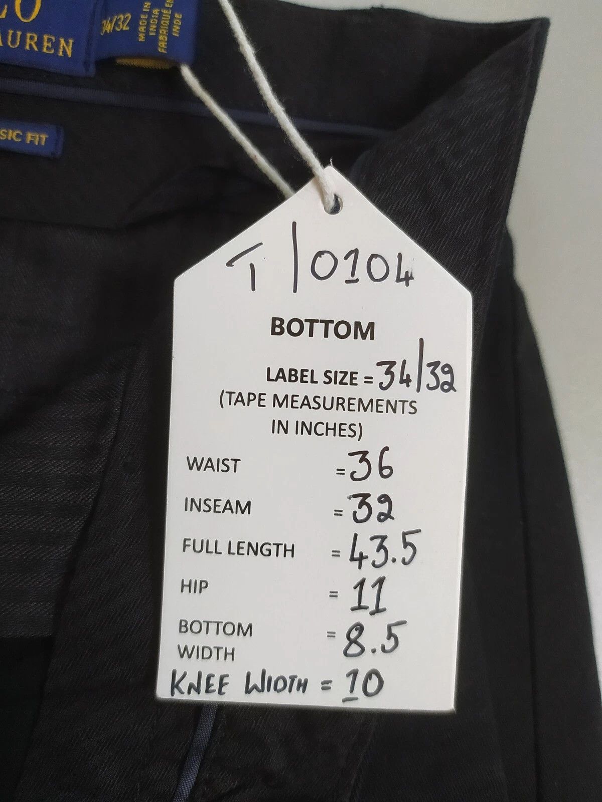 Polo Ralph Lauren Polo Ralph Lauren Stretch Classic Fit Chino Trouser T 0104 Size US 34 / EU 50 - 6 Thumbnail