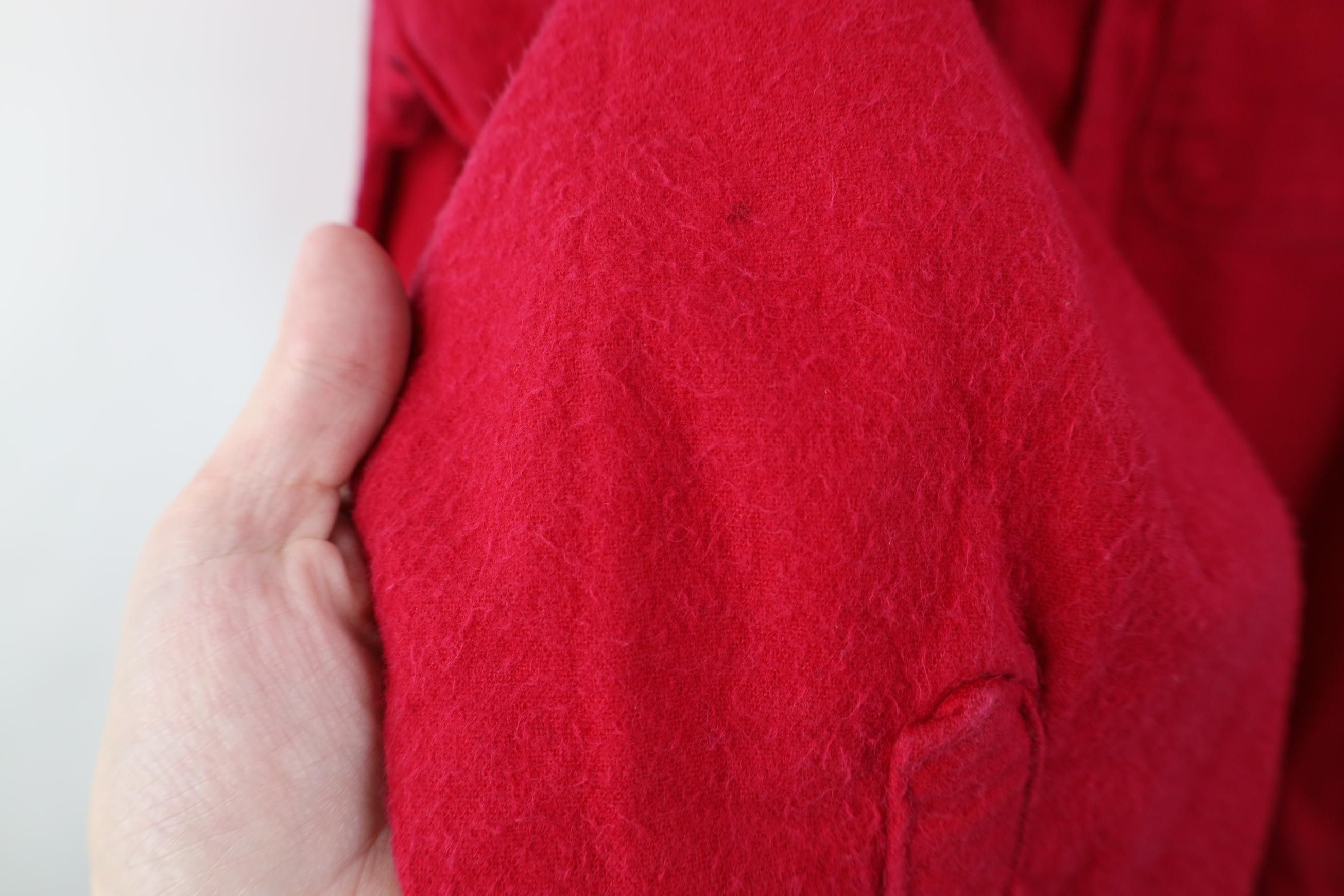Vintage Vintage 90s Streetwear Chamois Cloth Button Shirt Red USA Size US XL / EU 56 / 4 - 5 Thumbnail