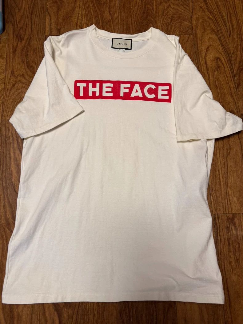 Gucci Gucci "THE FACE" White Short Sleeve Tee Size US XL / EU 56 / 4 - 1 Thumbnail