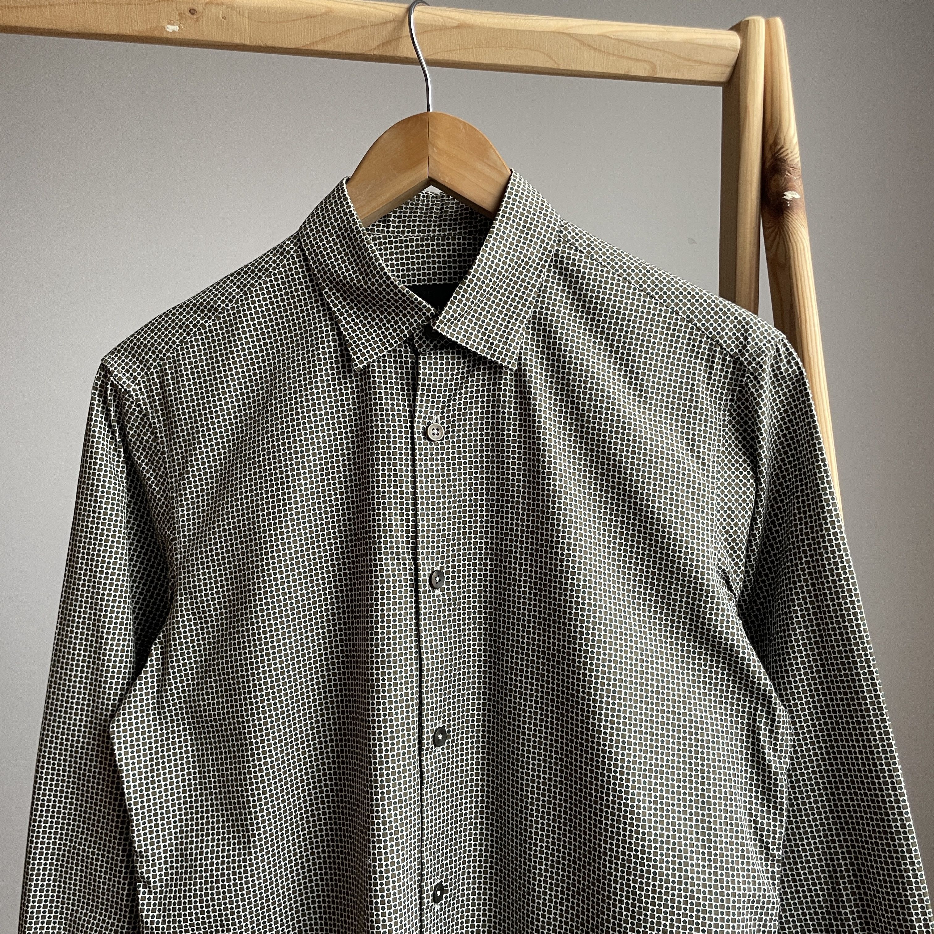 Ermenegildo Zegna Z Zegna Pattern Slim Fit Dress Shirt Size 38 Size US M / EU 48-50 / 2 - 3 Thumbnail