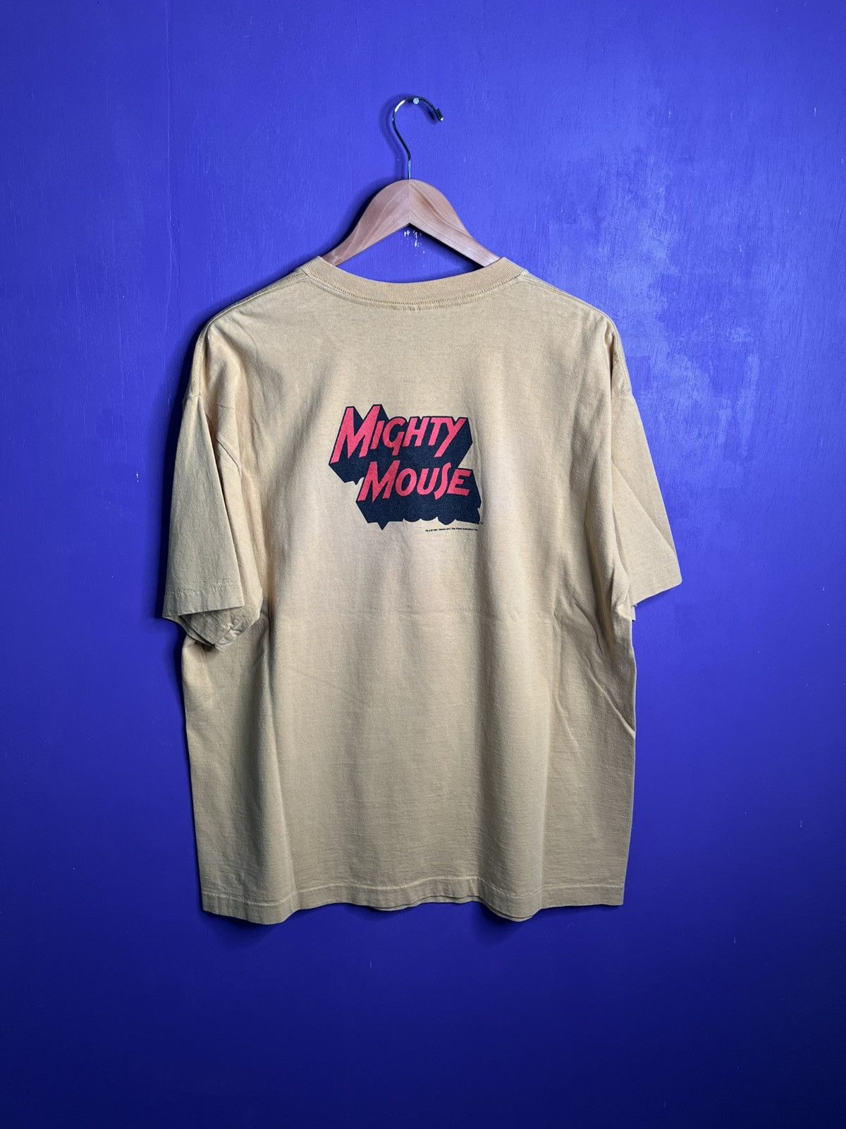 Vintage Vintage 1997 Mighty Mouse big face t-shirt Size US XL / EU 56 / 4 - 2 Thumbnail