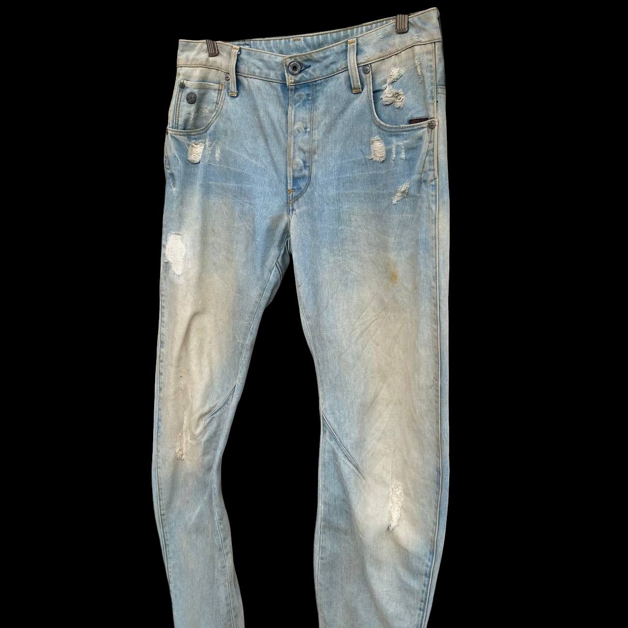 G-Star VTGE GSTAR DISTRESSED JEAN RUSTY WASH ASSYMETRIC LEG SLIMFIT Size US 30 / EU 46 - 3 Thumbnail