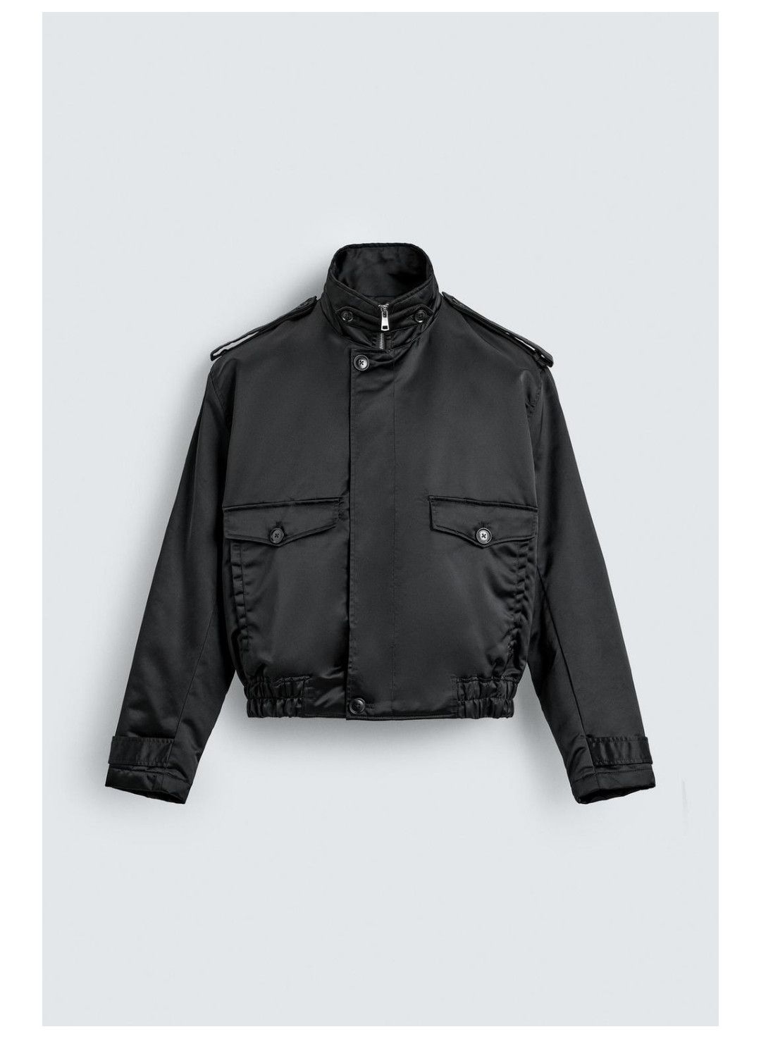 Zara Zara croped fit bomber jacket black Size US M / EU 48-50 / 2 - 1 Thumbnail
