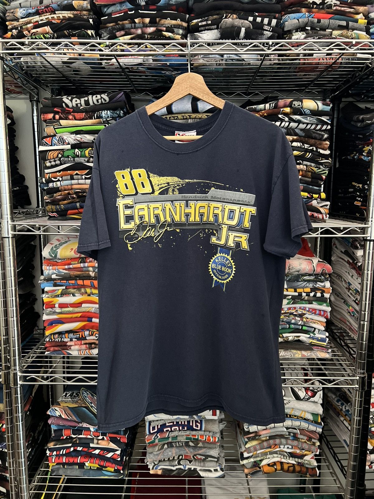 Chase Authentics 2000s NASCAR Dale Earnhardt Jr Blue Book Tee Size US L / EU 52-54 / 3 - 2 Thumbnail