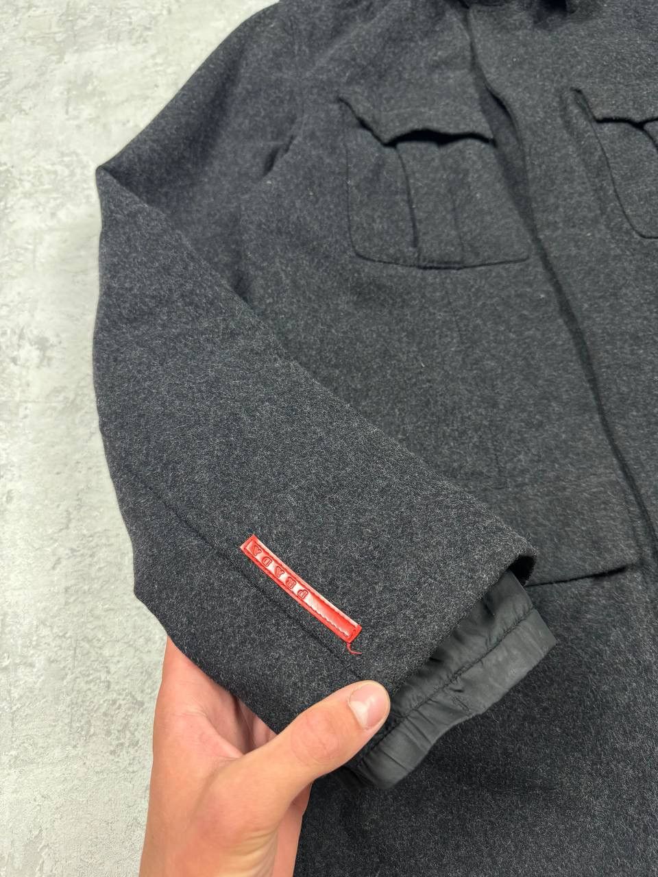 Prada Vintage Prada Wool Coat Jacket Red Tab Size 50 Size US M / EU 48-50 / 2 - 7 Thumbnail