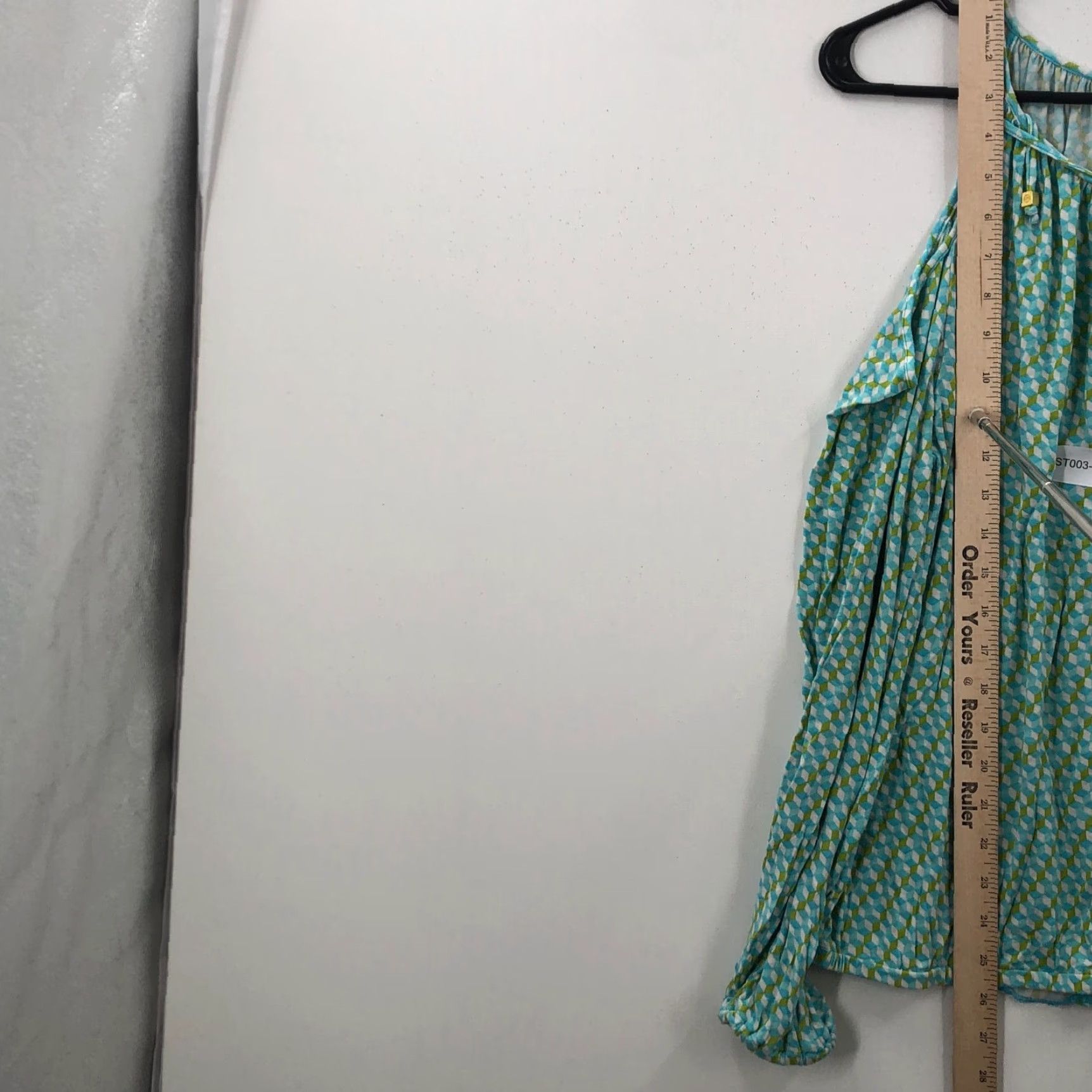 Michael Kors Michael Kors Women’s Multicolor Long Sleeve Cold Shoulder Blouse Size L - Geometric Pattern, Front Tie, Casual, Spring/Summer Size L / US 10 / IT 46 - 6 Thumbnail
