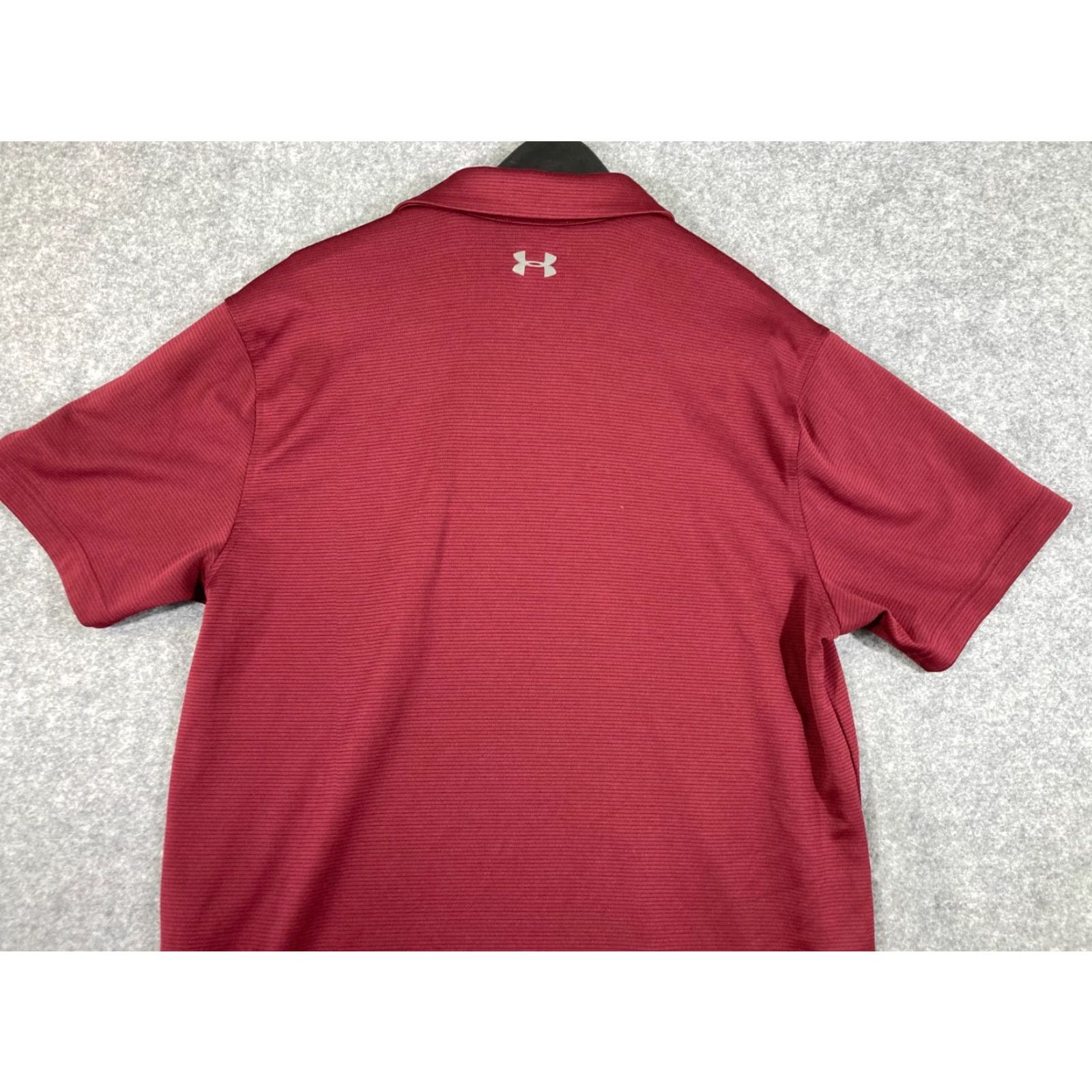 Under Armour Under Armour HeatGear Polo Shirt Mens L Maroon Athletic Performance Loose Fit Shirt Short Sleeve Mens L Maroon Under Armour HeatGear Polo Shirt Size US L / EU 52-54 / 3 - 7 Thumbnail