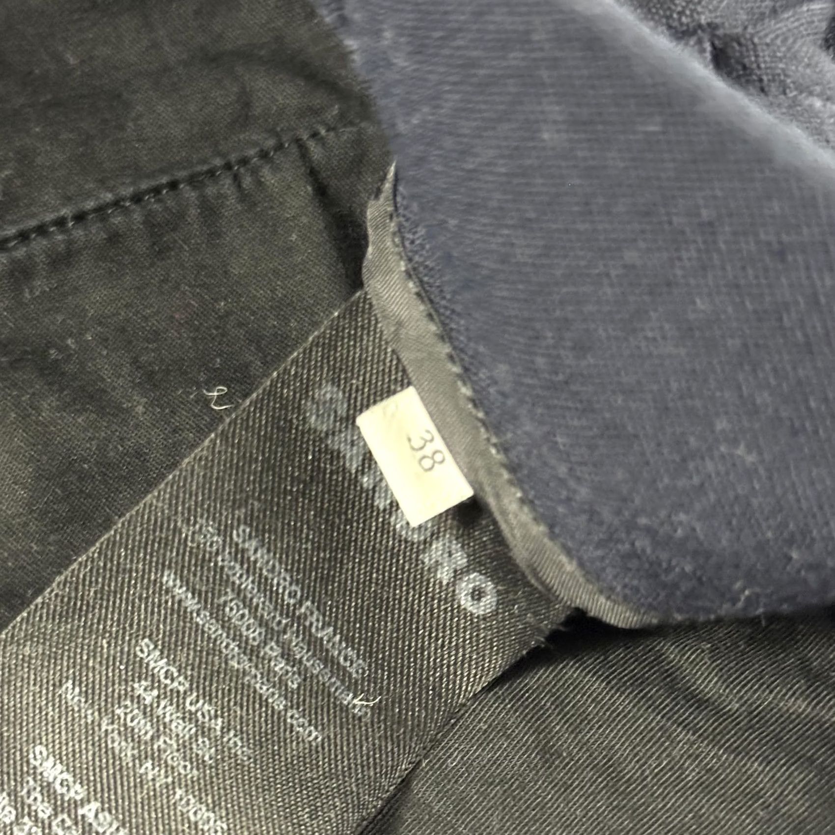 Sandro Sandro Pants Mens 38x29 Navy Blue Elastic Waist Chino Casual Straight Pockets Size US 38 / EU 54 - 4 Thumbnail