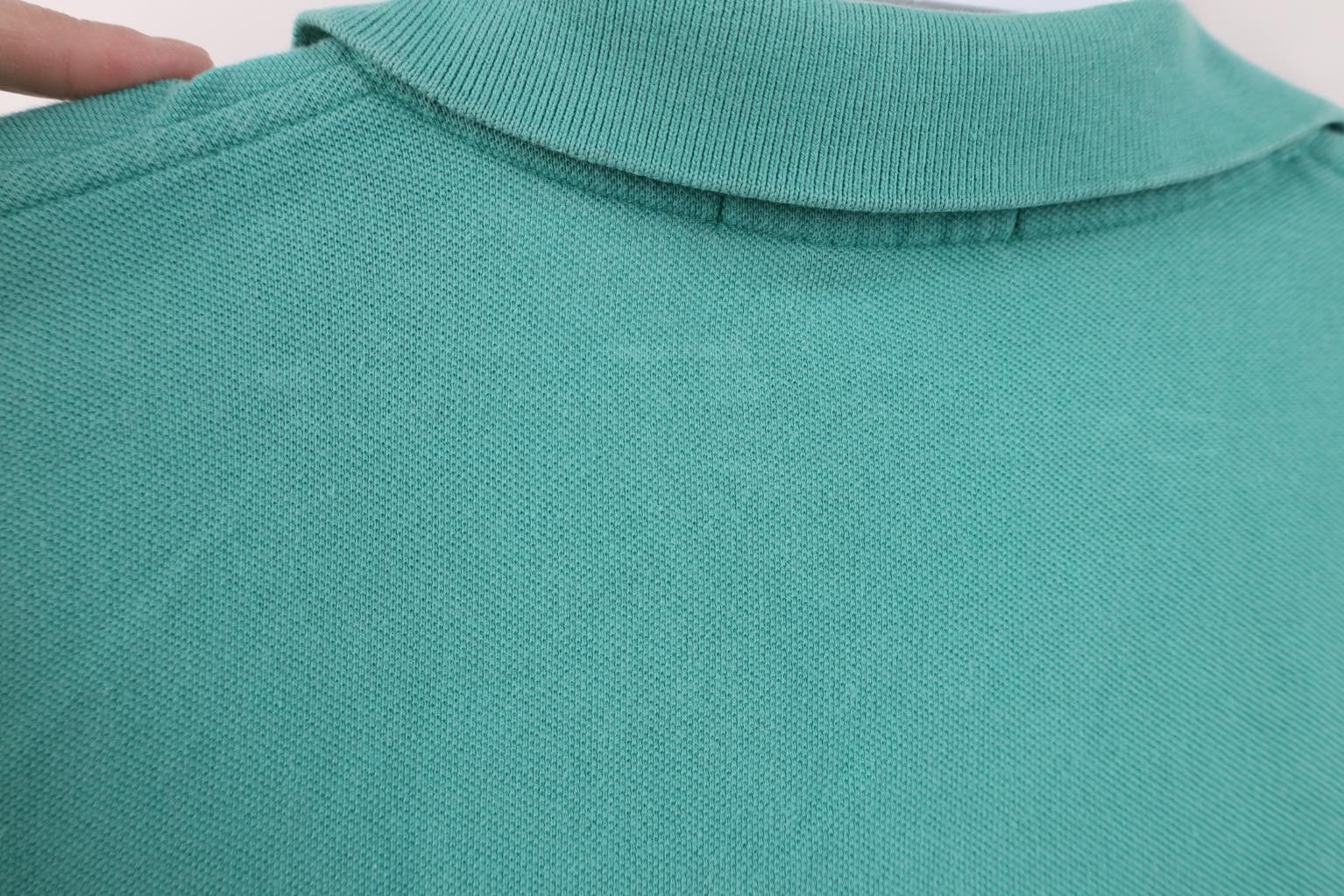 Polo Ralph Lauren Vintage 90s Ralph Lauren Pique Cotton Knit Golf Polo Teal Size US L / EU 52-54 / 3 - 13 Thumbnail
