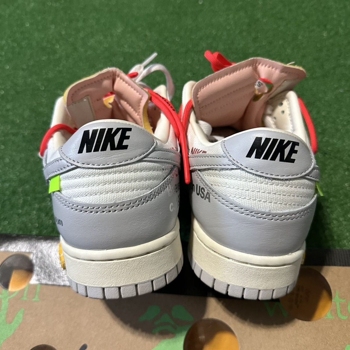 Nike × Off-White Nike Dunk Low Off White Lot 06 Of 50 Size US 9.5 / EU 42-43 - 7 Thumbnail