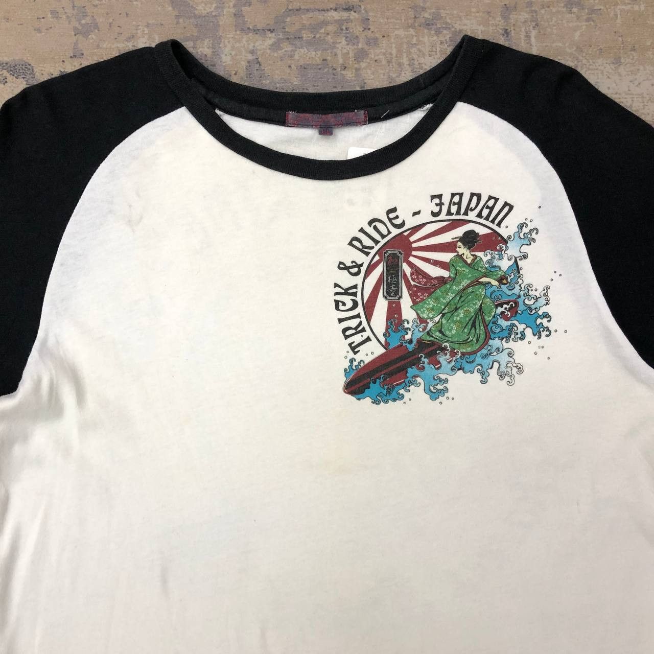 Japanese Brand T419 TRICK & RIDE - JAPAN SURF TEE Size US XL / EU 56 / 4 - 5 Thumbnail