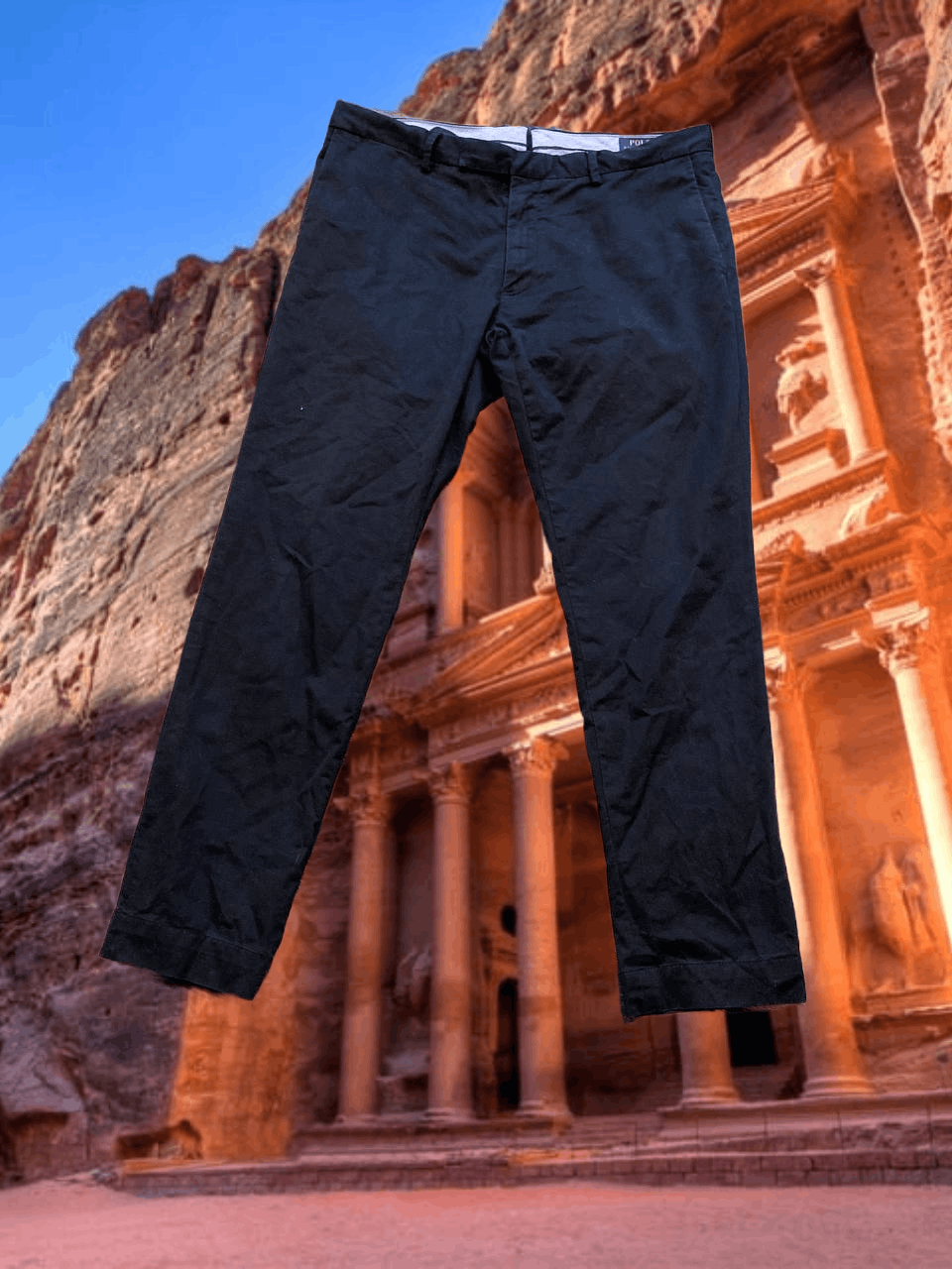 Polo Ralph Lauren Vintage Casual pants Y2K Polo Ralph Lauren stretch slim fit Size US 36 / EU 52 - 1 Thumbnail
