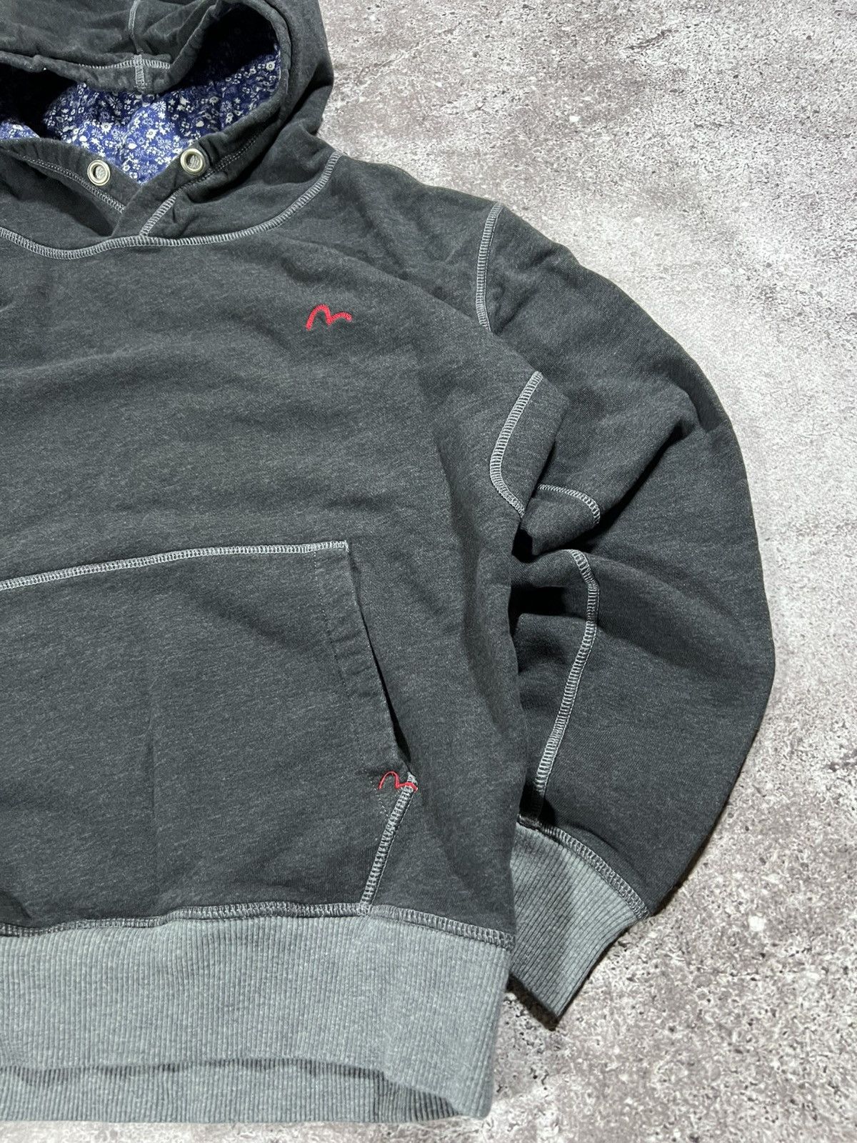 Evisu Vintage 2000s Y2K EVISU Hoodie Pullover Sweatshirt Size US M / EU 48-50 / 2 - 6 Thumbnail