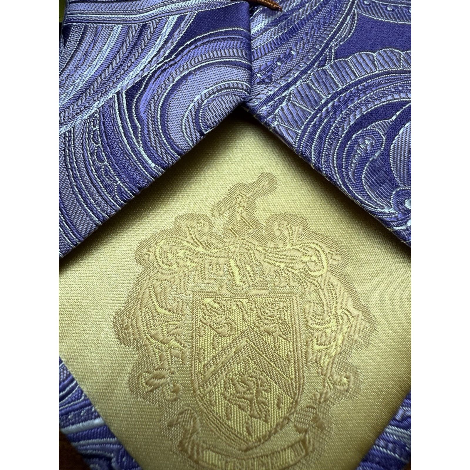Donald Trump Donald J Trump Signature collection Paisley Purple Tie 60.5 Size ONE SIZE - 5 Thumbnail