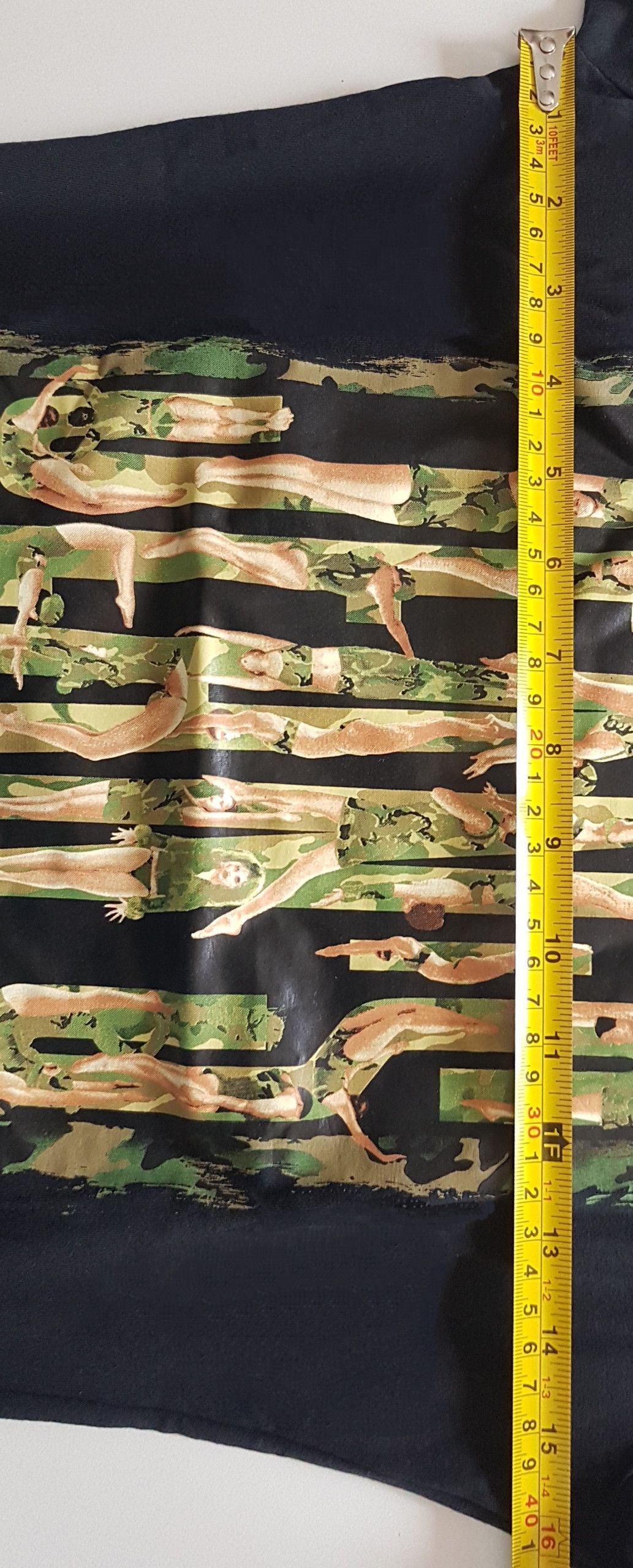 Jean Paul Gaultier Camouflage and lettering black t-shirt Size S / US 4 / IT 40 - 10 Thumbnail
