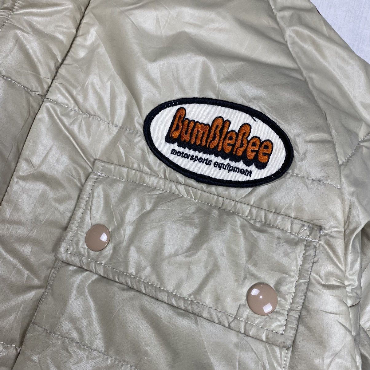 Japanese Brand × Pherrow's × Sports Specialties Pherrows Bumblebee Speed Specialties Down Jacket Size US L / EU 52-54 / 3 - 8 Thumbnail