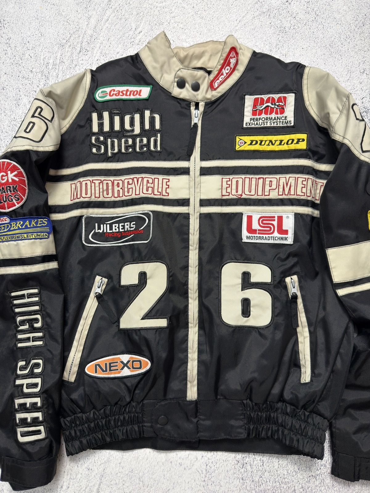 NASCAR VINTAGE 💥 HIGH SPEED NASCAR RACING JACKET Size US M / EU 48-50 / 2 - 5 Thumbnail