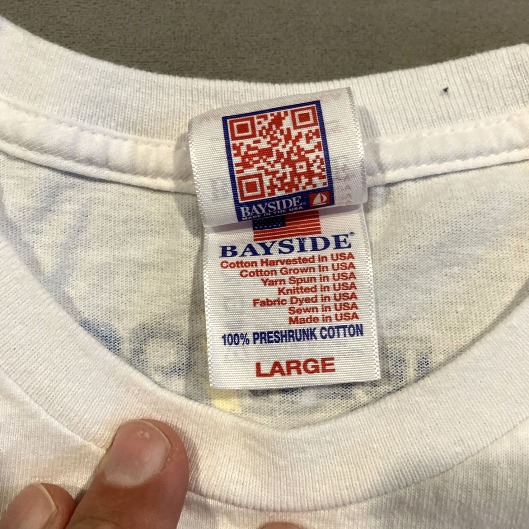 X-LARGE Bayside T-Shirt Philadelphia Baseball Alec Bohm I LOVE THIS PLACE White Large Short Sleeve Round Neck Graphic Tee Men Regular Cotton Size US L / EU 52-54 / 3 - 3 Thumbnail
