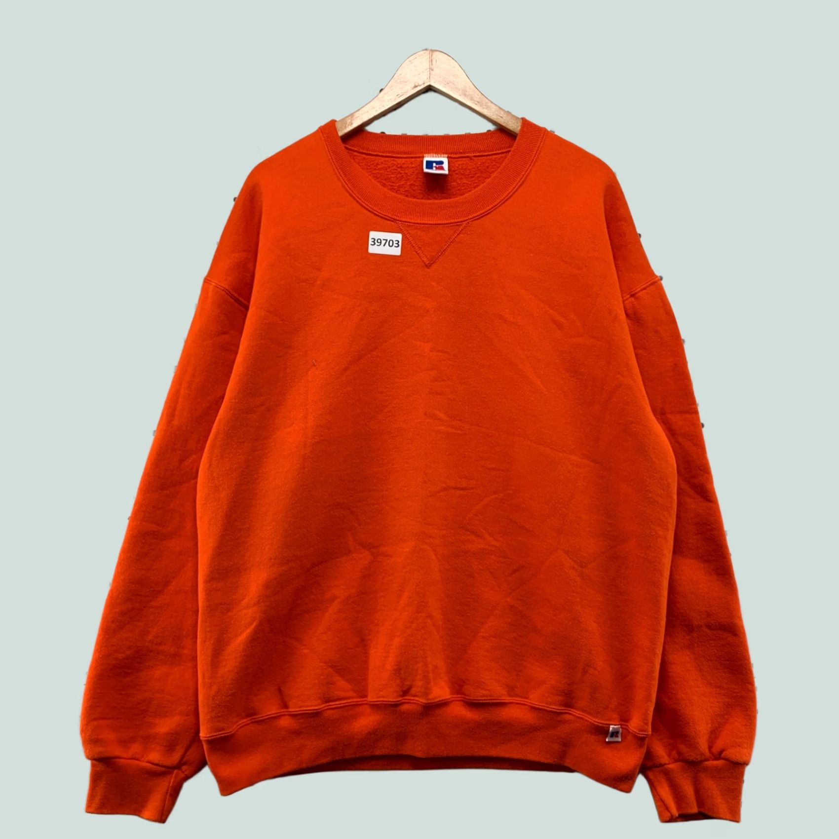 Russell Athletic VINTAGE Russell Athletic Shirt Mens LT Orange 90s Crewneck Sweatshirt Tall USA Size US L / EU 52-54 / 3 - 1 Thumbnail