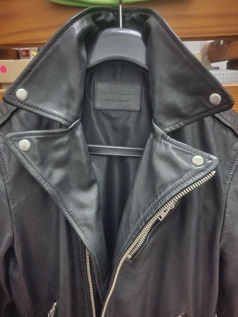 Allsaints AllSaints black leather biker jacket Size US XS / EU 42 / 0 - 3 Thumbnail
