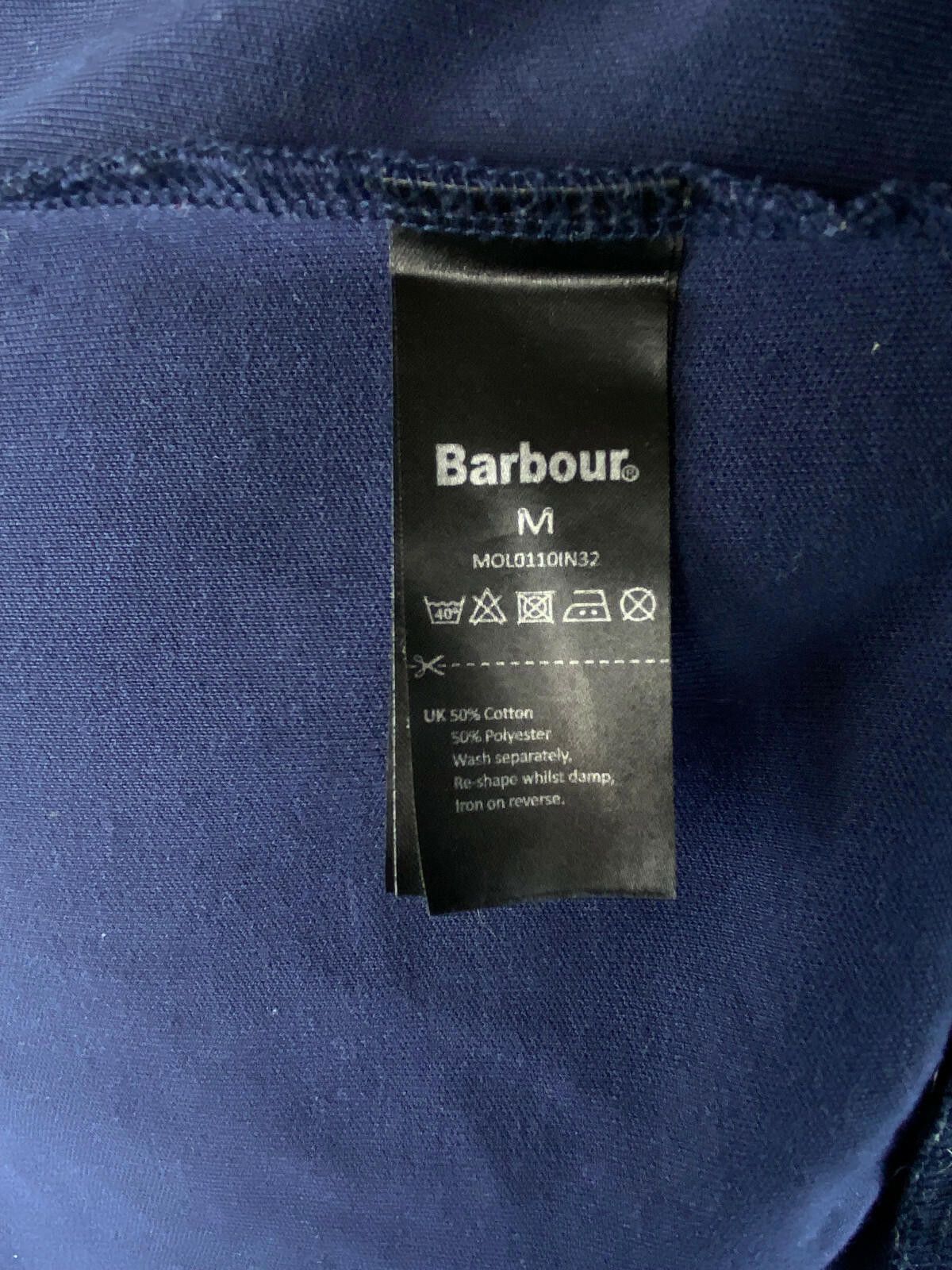 Barbour Barbour International Navy Blue Full Track Jacket Size M Size M / US 6-8 / IT 42-44 - 10 Thumbnail