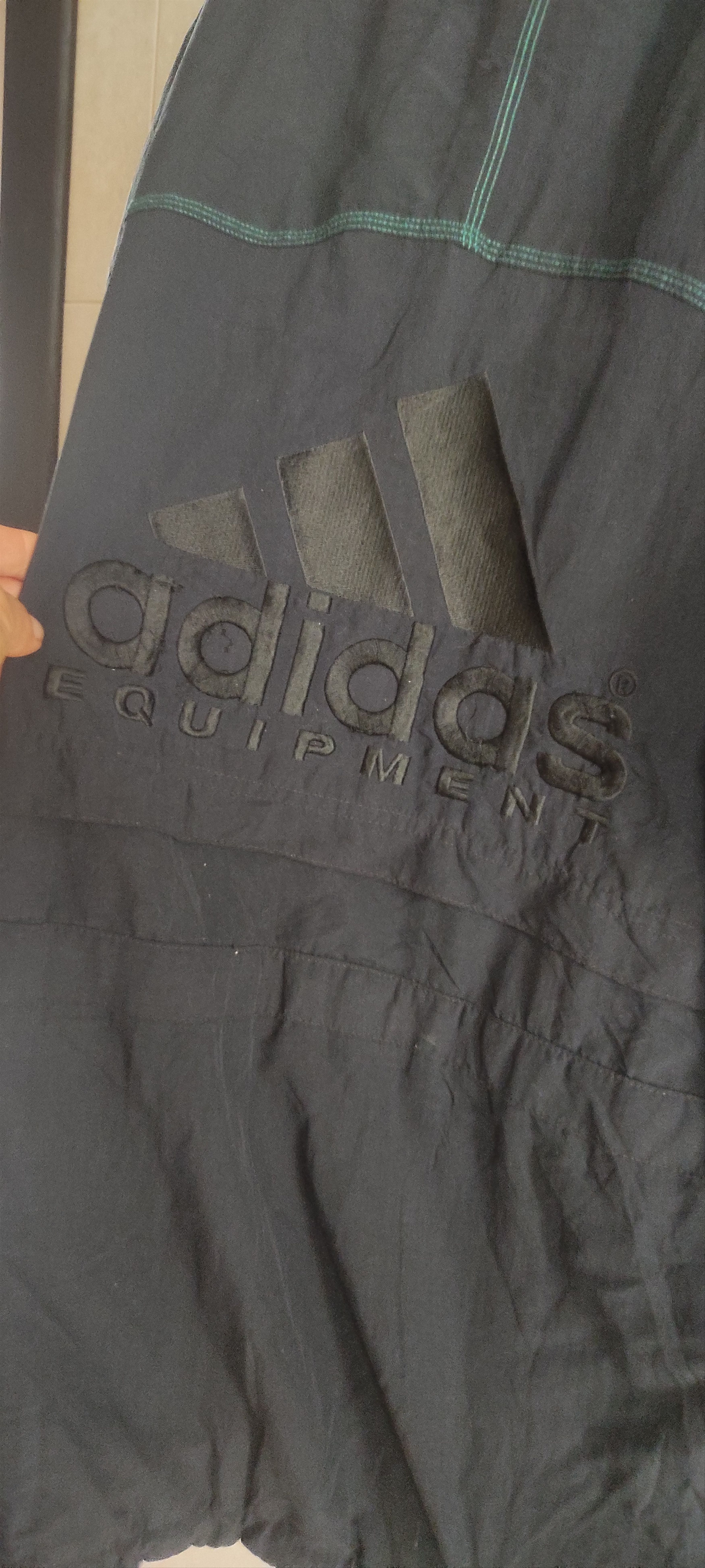 Adidas × Vintage 80s Adidas Equipment Fleece Lined Jacket Men's Hoodie Size US L / EU 52-54 / 3 - 11 Thumbnail