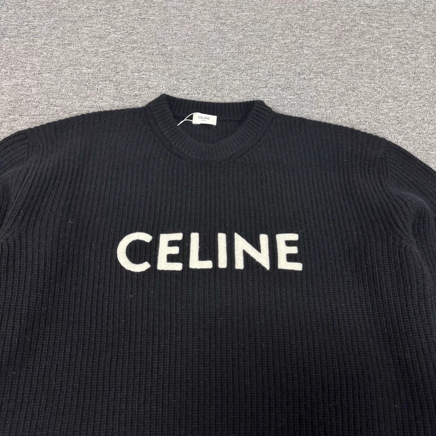 Celine Celine Oversized Logo Knit Sweater S 99 New Size S / US 4 / IT 40 - 5 Thumbnail