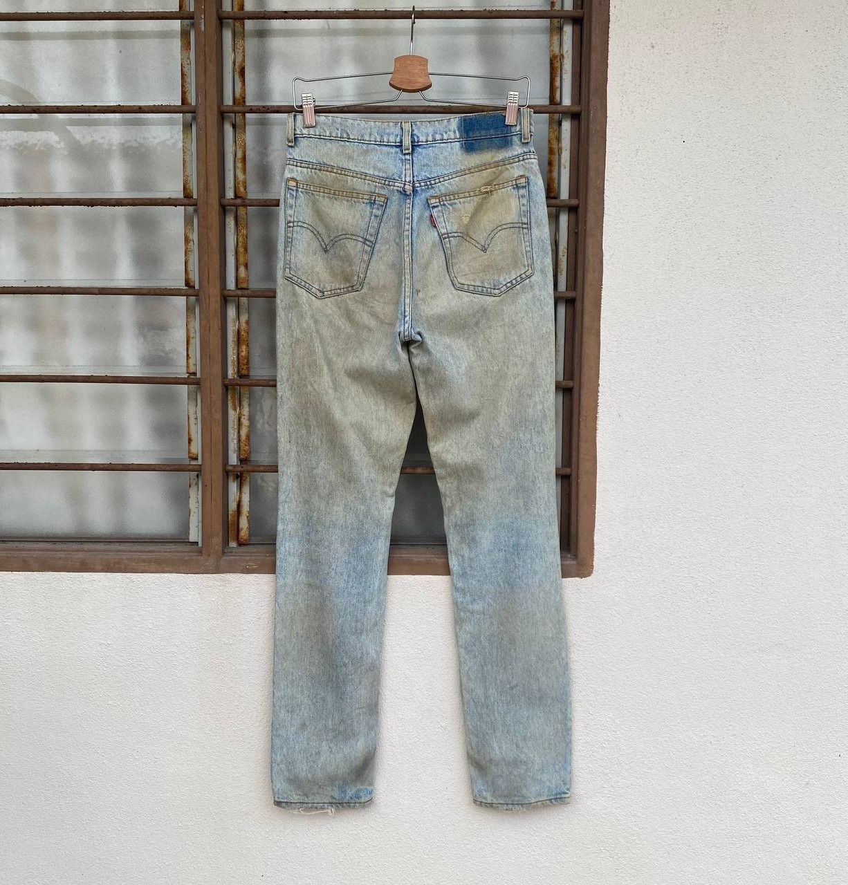 Levi's × Vintage SUPER CRAZY DIRTY VINTAGE LEVIS 1989 DENIM LOT 606 BJ07-10 Size US 28 / EU 44 - 5 Thumbnail