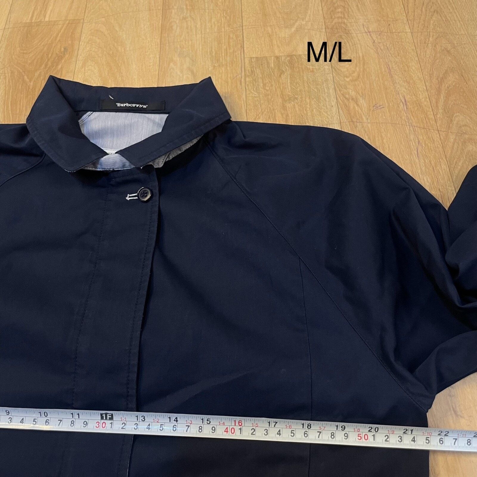 Burberry VINTAGE BURBERRY Bomber Jacket winter COAT cotton BLUE NAY Size M / US 6-8 / IT 42-44 - 19 Thumbnail