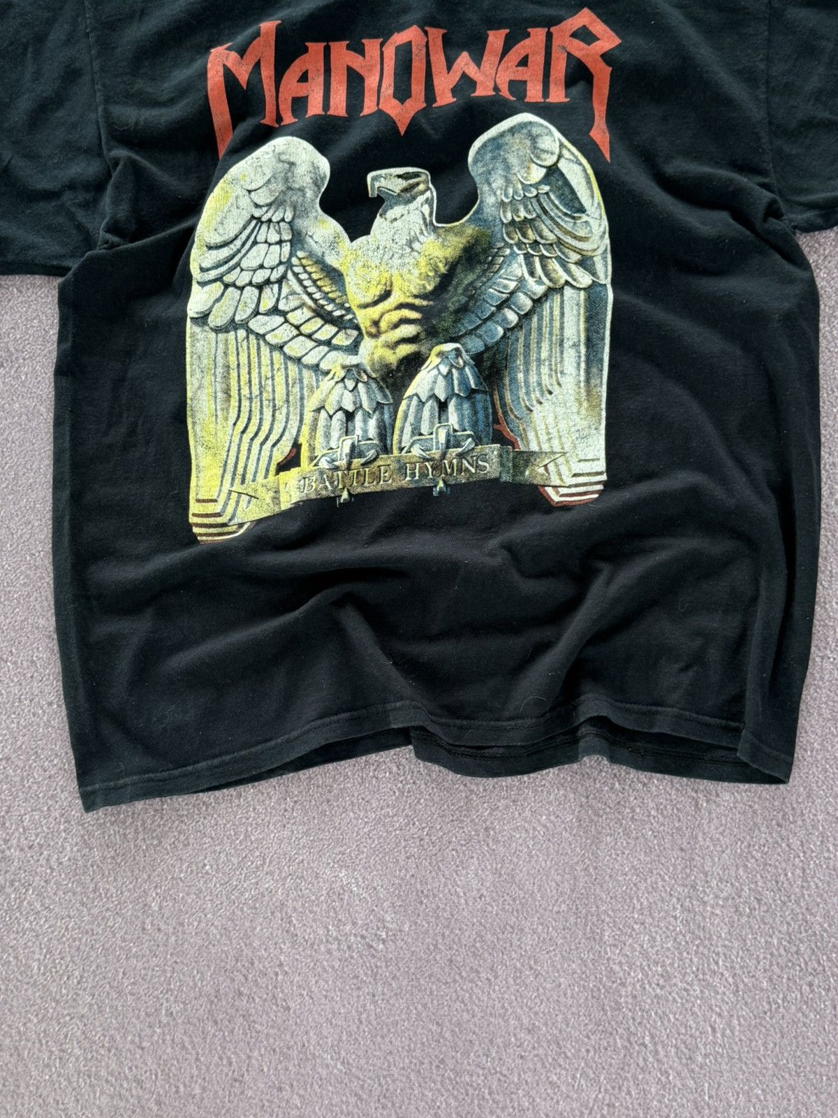 Band Tees Vintage 1990’s Manowar Punk Rock T-Shirt Size US XL / EU 56 / 4 - 3 Thumbnail