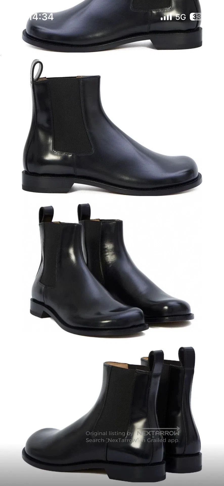 Loewe LOEWE Black Chelsea Boots for Men. Size US 7 / EU 40 - 7 Thumbnail